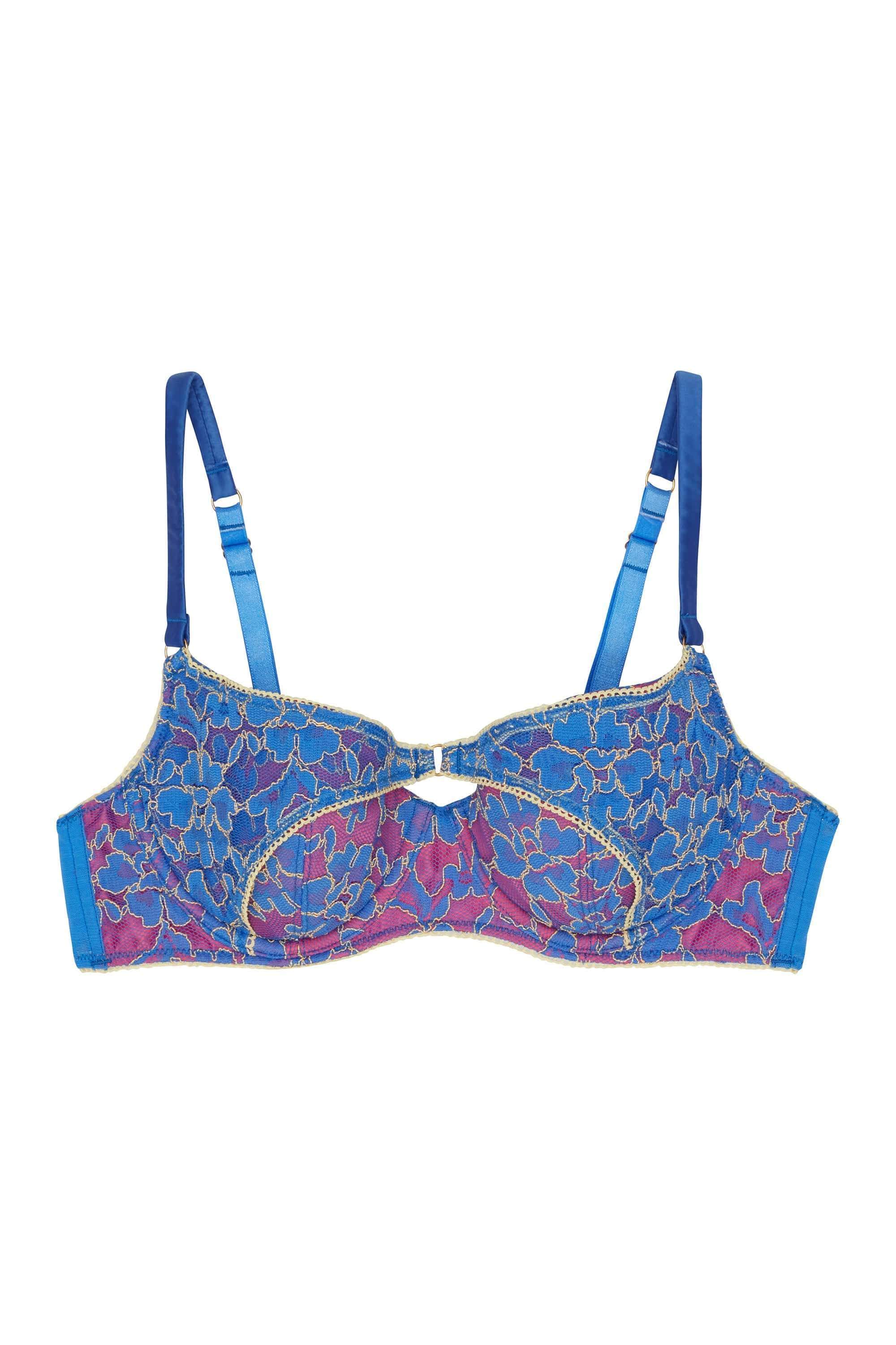 Aviyah Contrast Lace Panelled Bra - Image 6