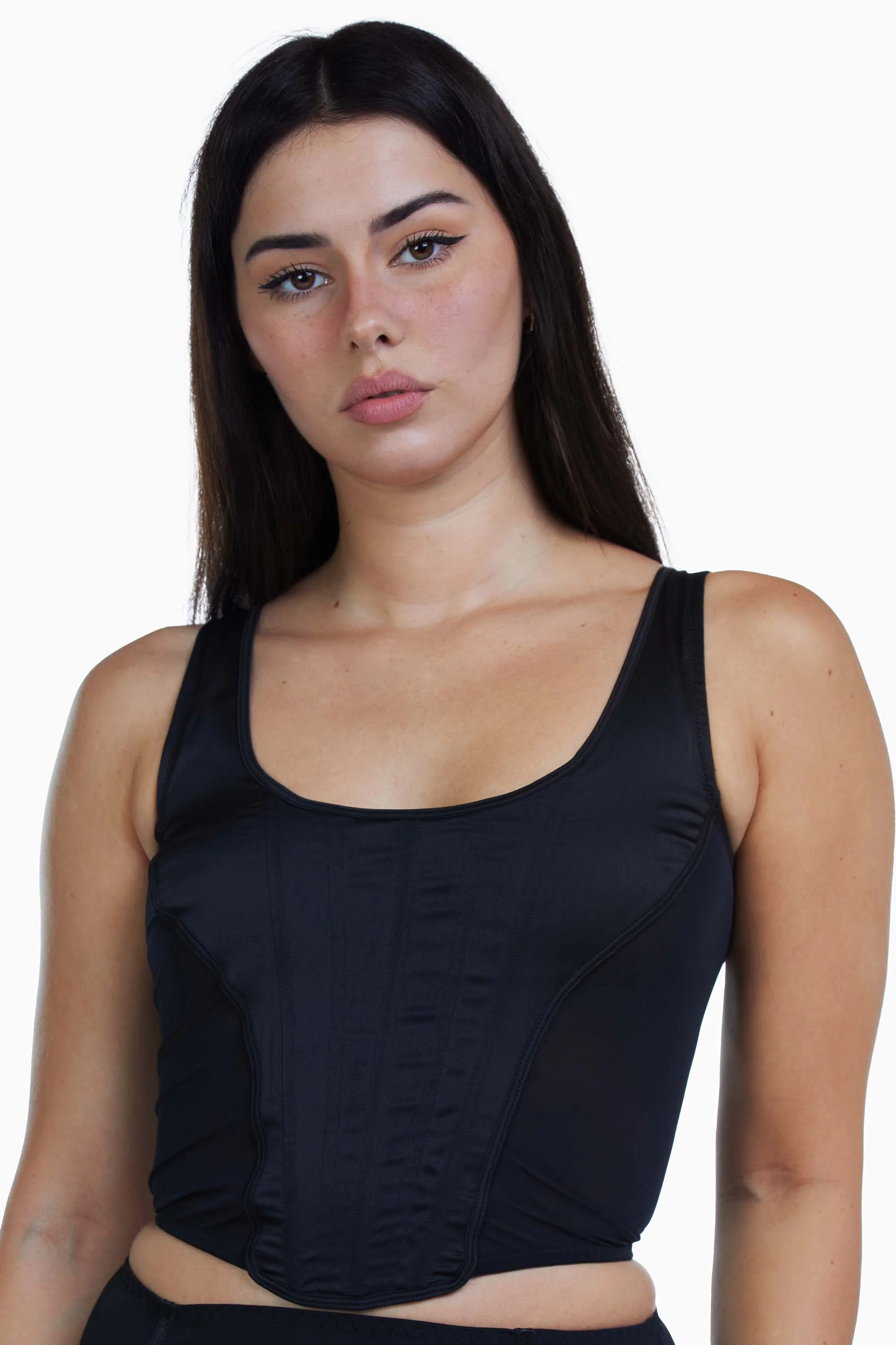 Regalia Bobbi Panelled Basque Black - Image 3
