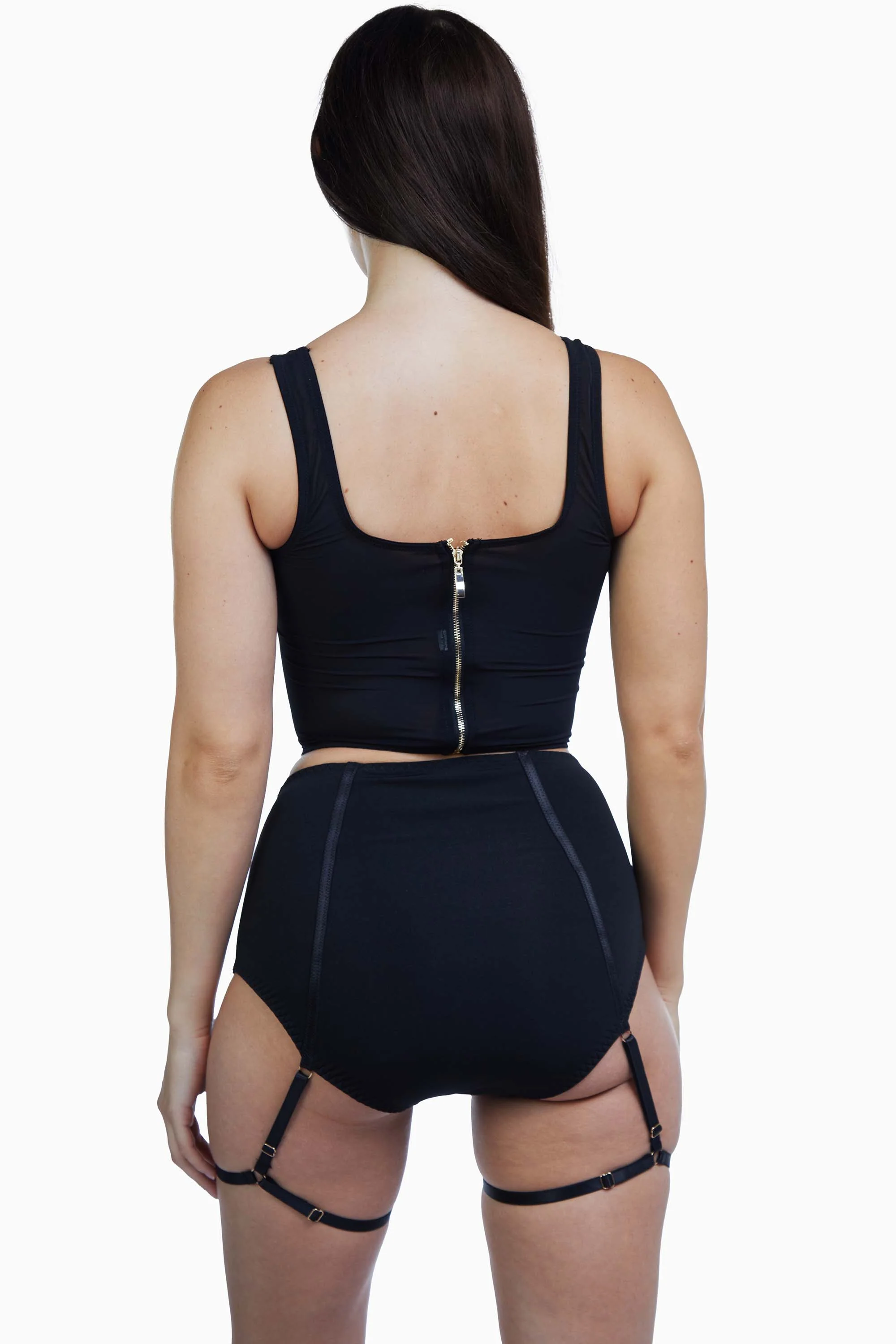 Regalia Bobbi Panelled Basque Black - Image 4