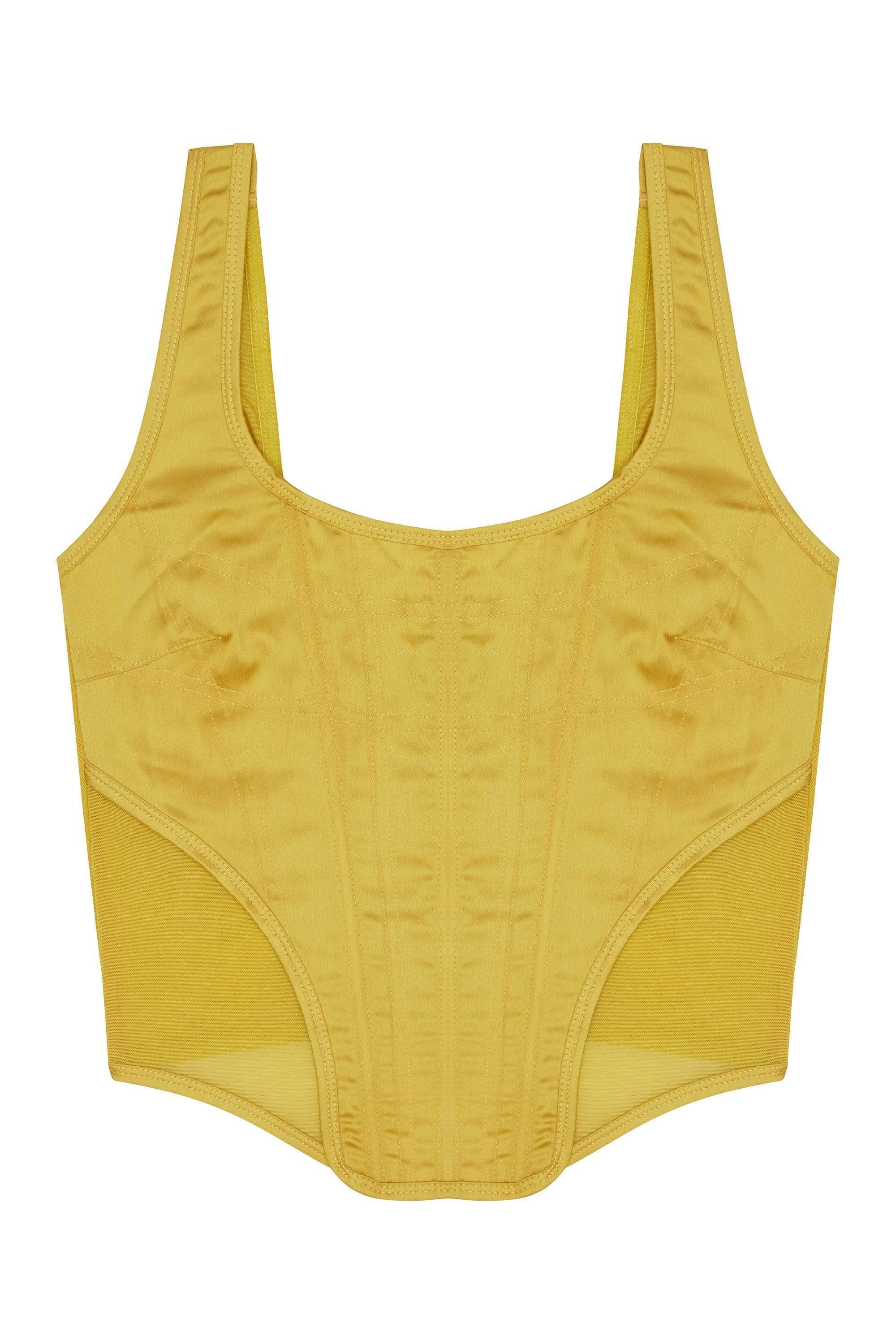 Regalia Bobbi Panelled Basque Mustard - Image 3