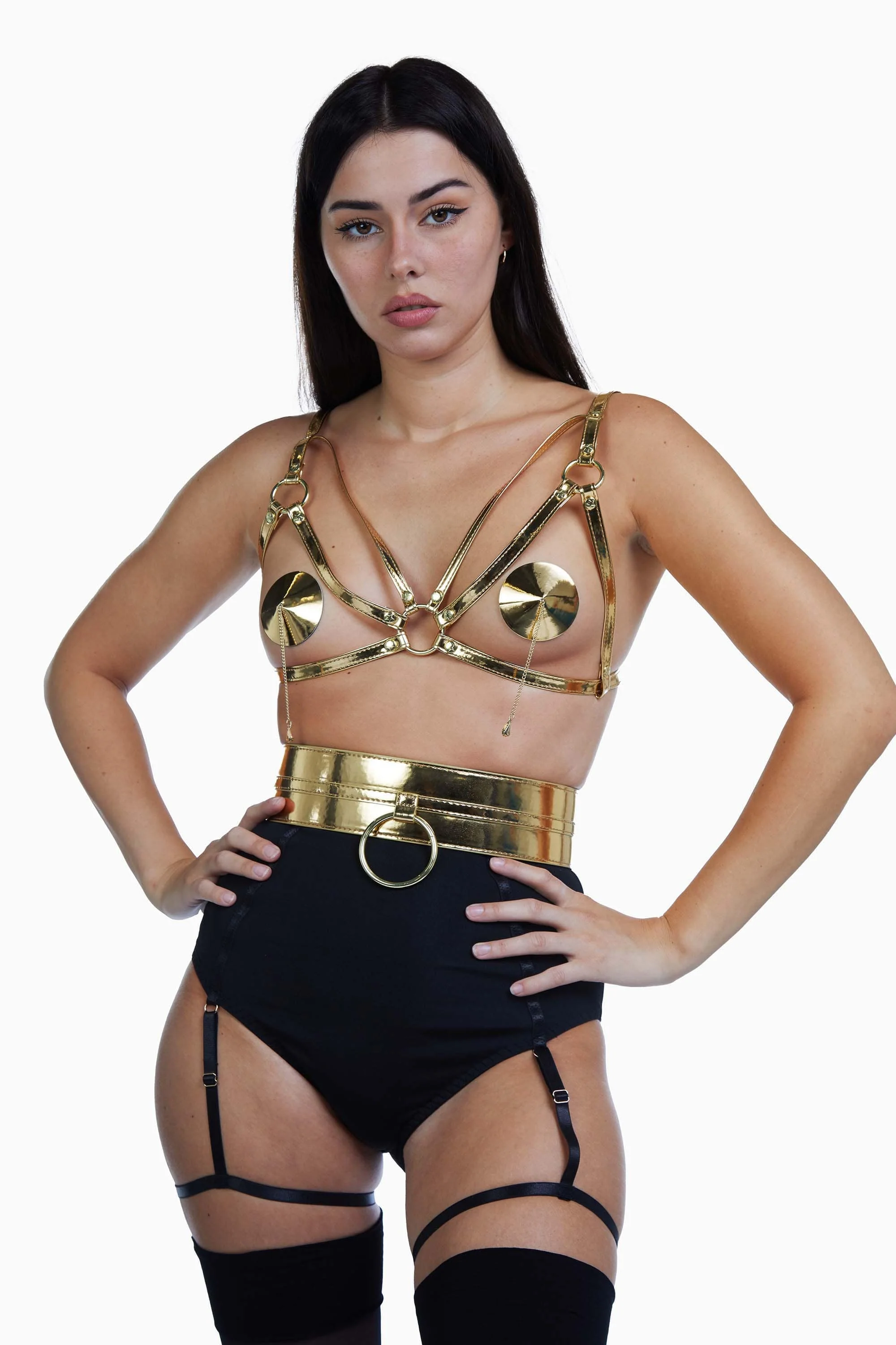 Ring Detail Belt Gold - Image 2