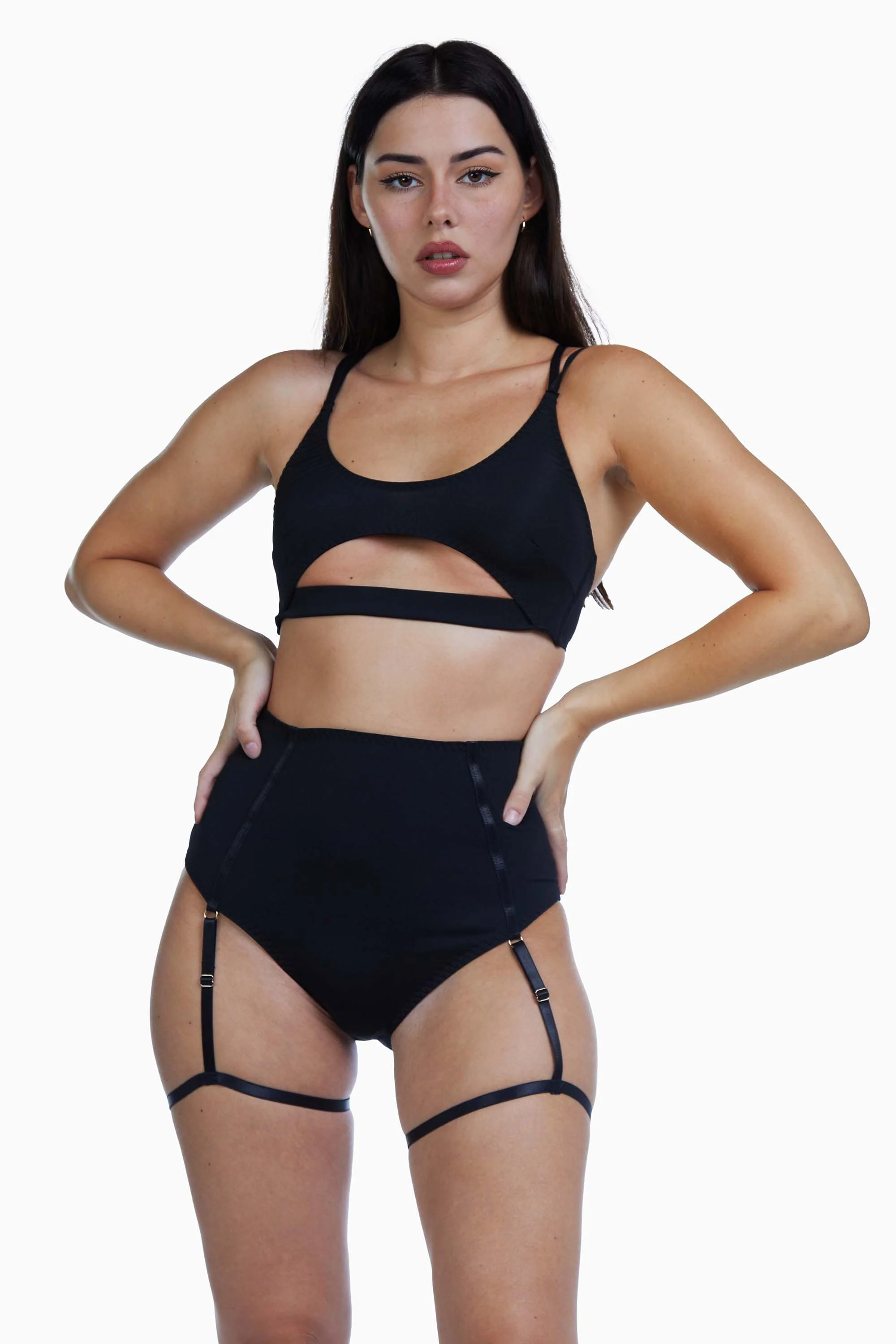 Regalia Santana Microfibre Suspender High Waist Brief - Image 2