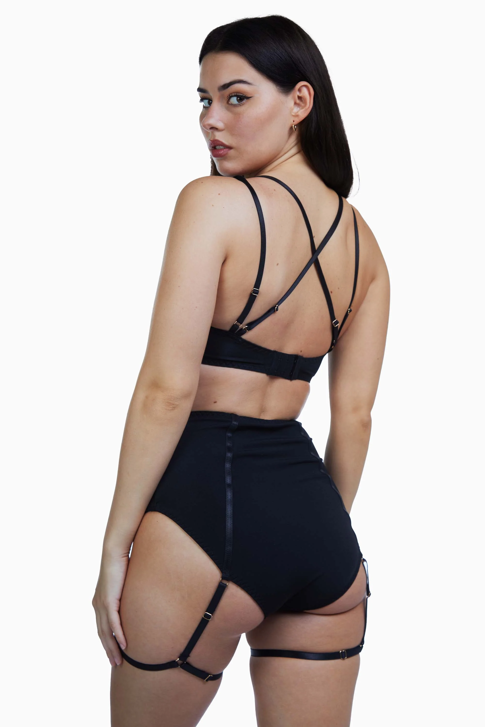 Regalia Santana Microfibre Suspender High Waist Brief - Image 3