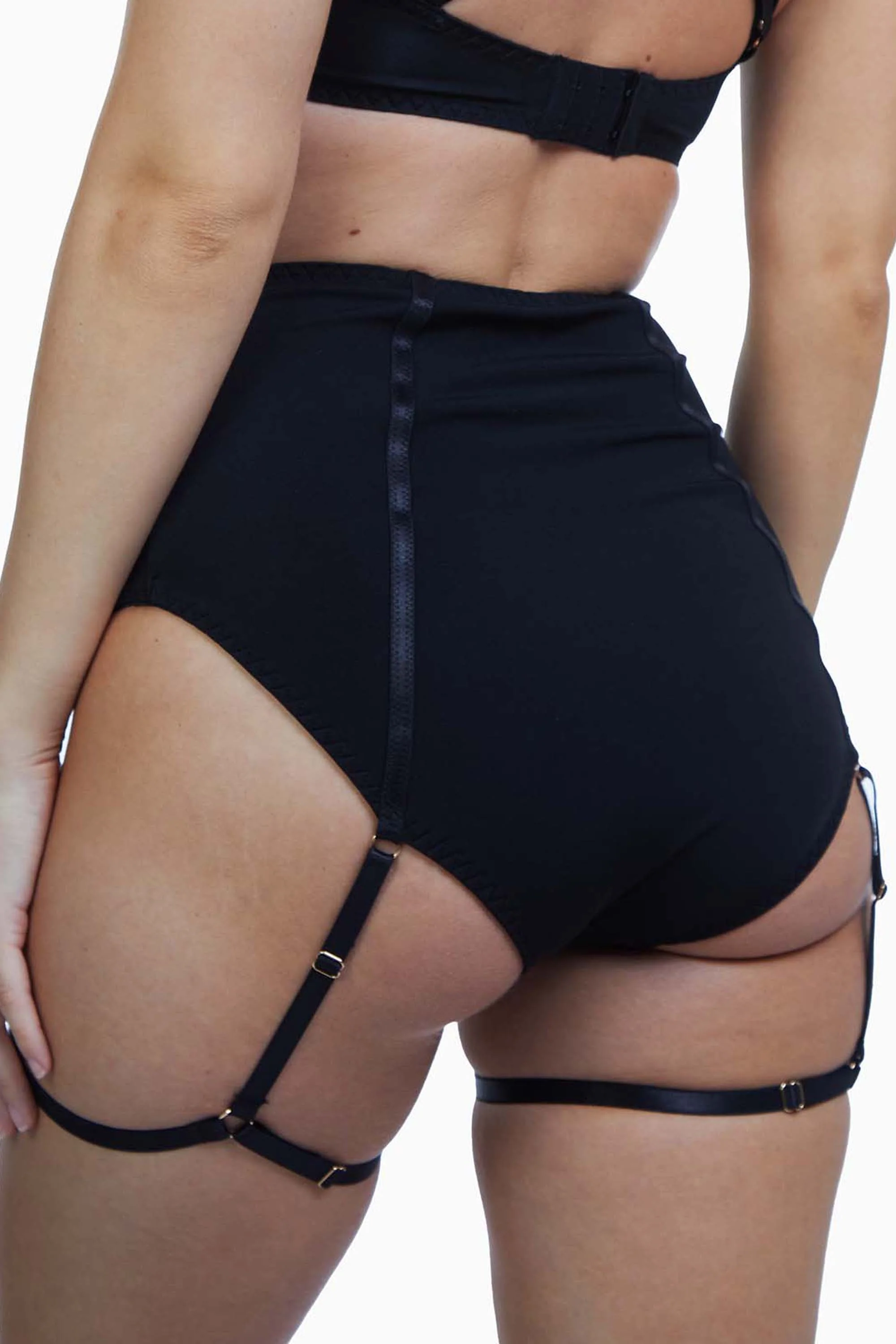 Regalia Santana Microfibre Suspender High Waist Brief - Image 4