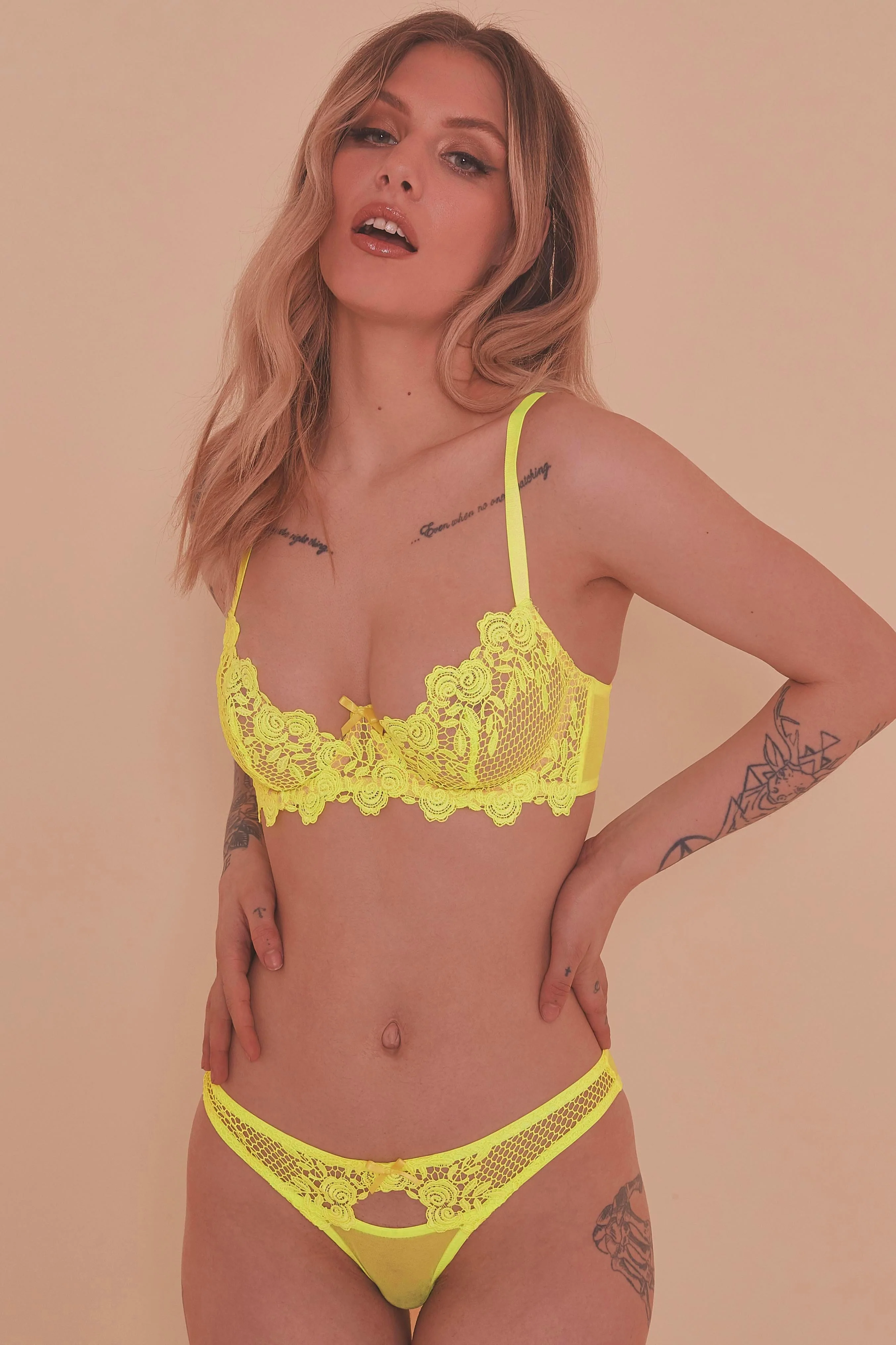 Regalia Xena Neon Rose Bra - Image 4