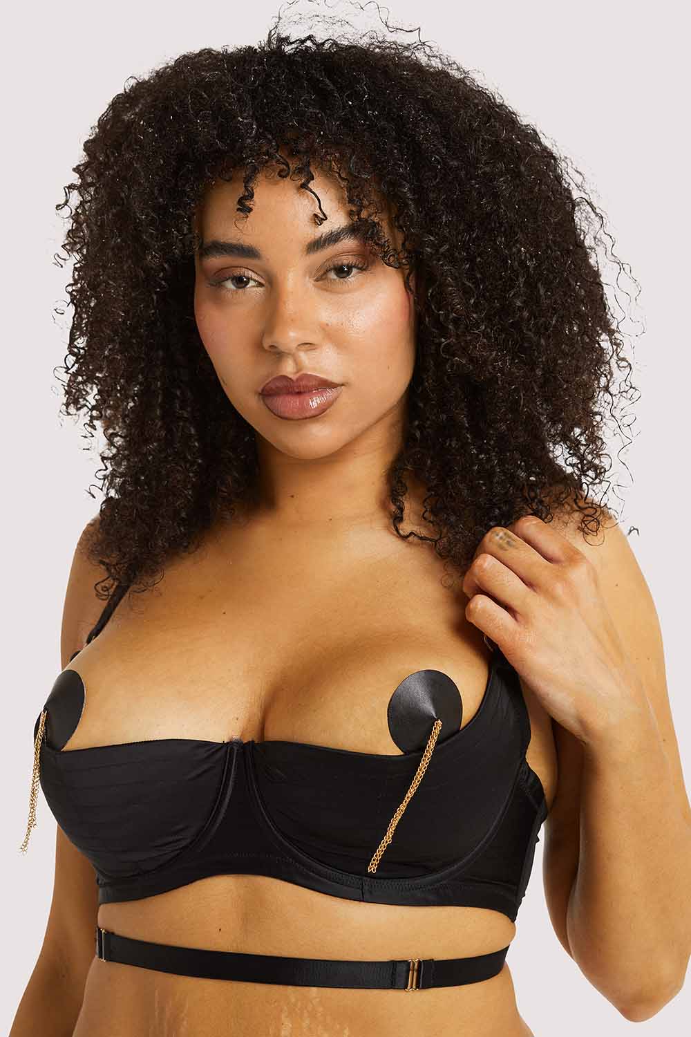 Sacha Black Quarter Cup Bra - Image 11