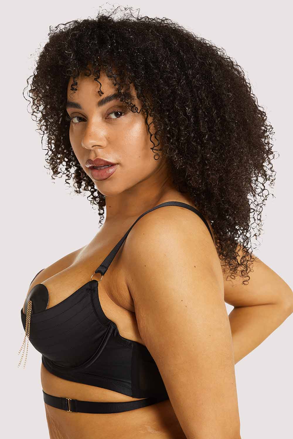 Sacha Black Quarter Cup Bra - Image 13