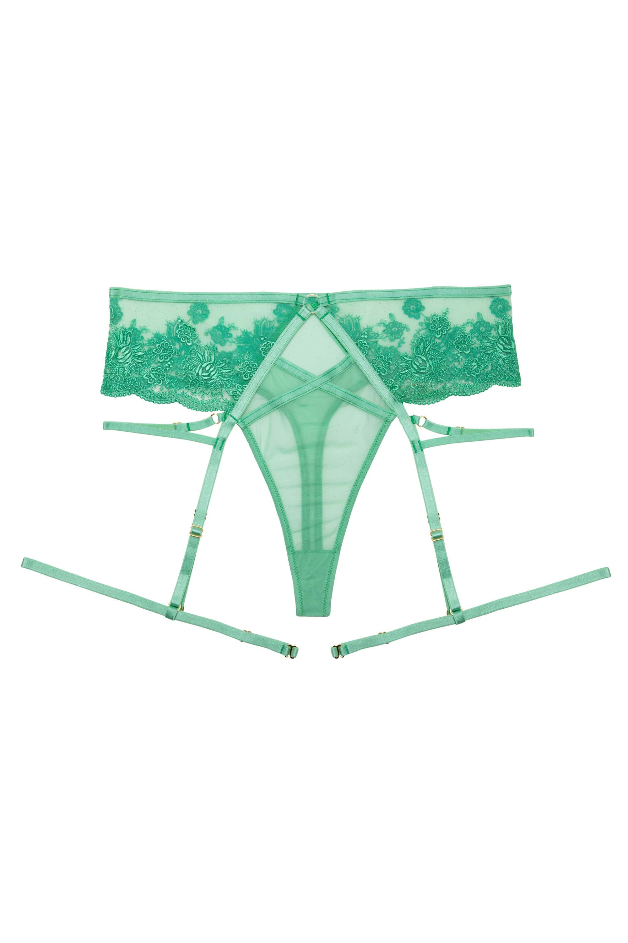 Sarina Green Embroidery Harness Set - Image 8