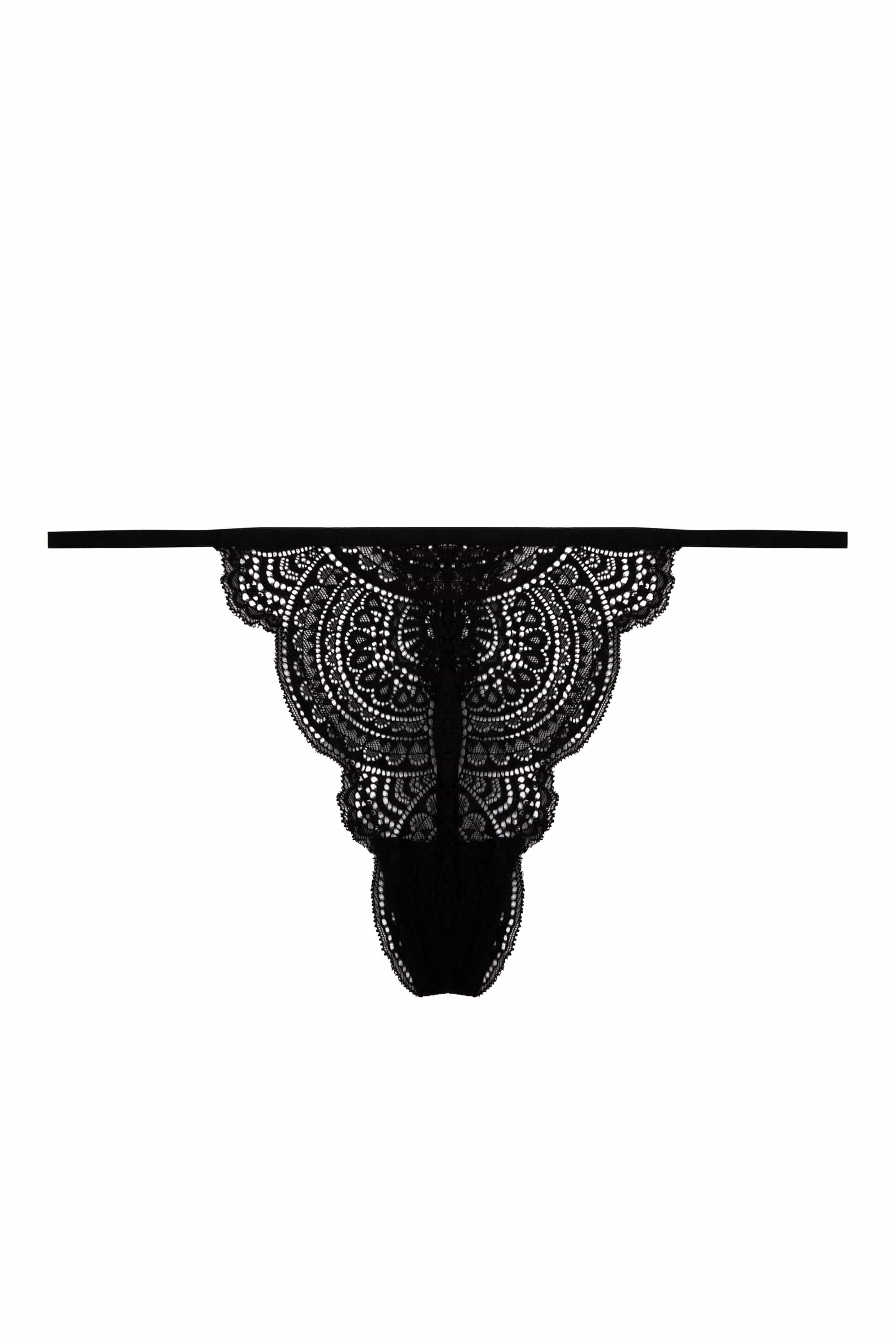 Shay Black Lace Thong - Image 6