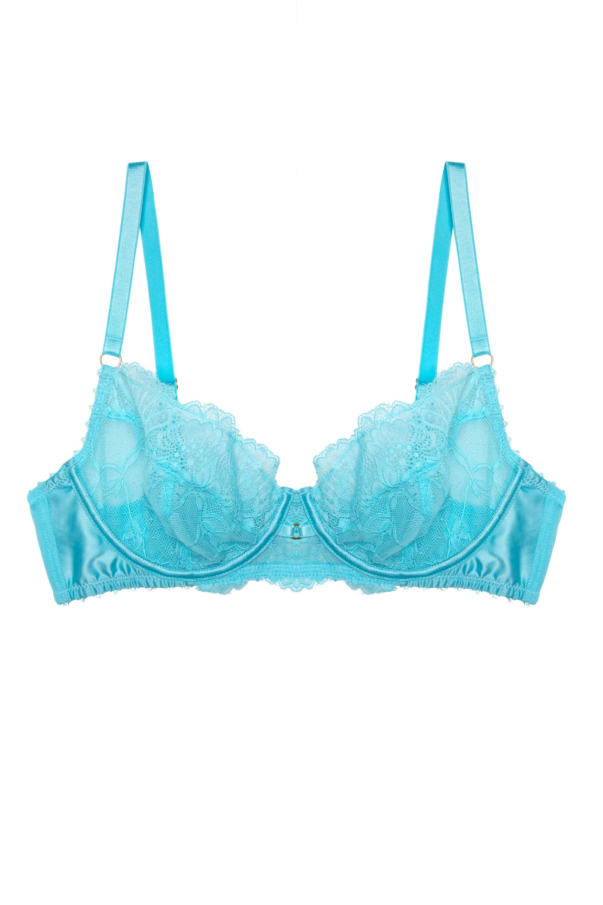 Skye Blue Neon Ring Lace Bra - Image 6