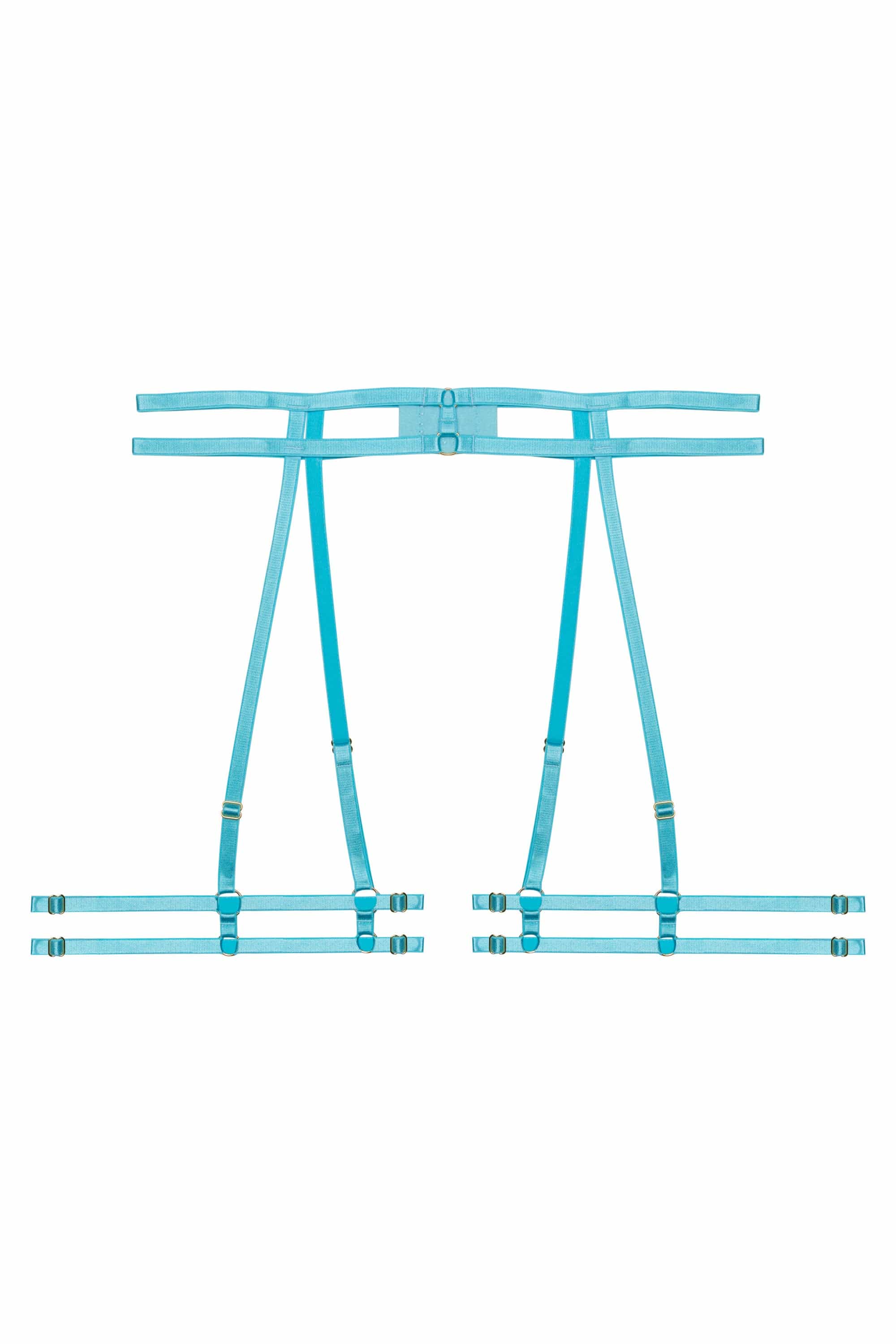 Skye Blue Neon Ring Strap Suspender - Image 5