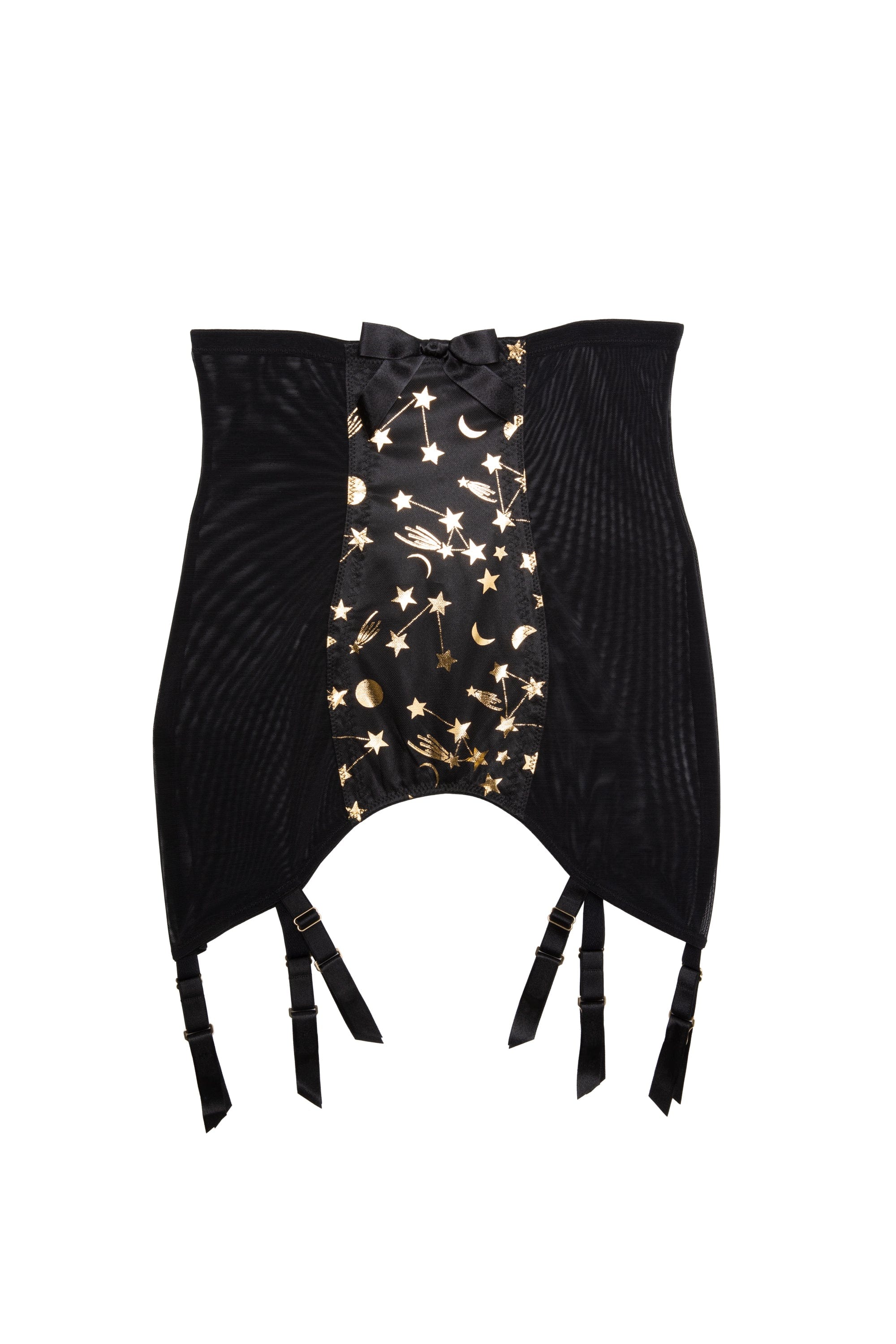 Solar Black and Gold Cosmic Print Girdle - Image 5