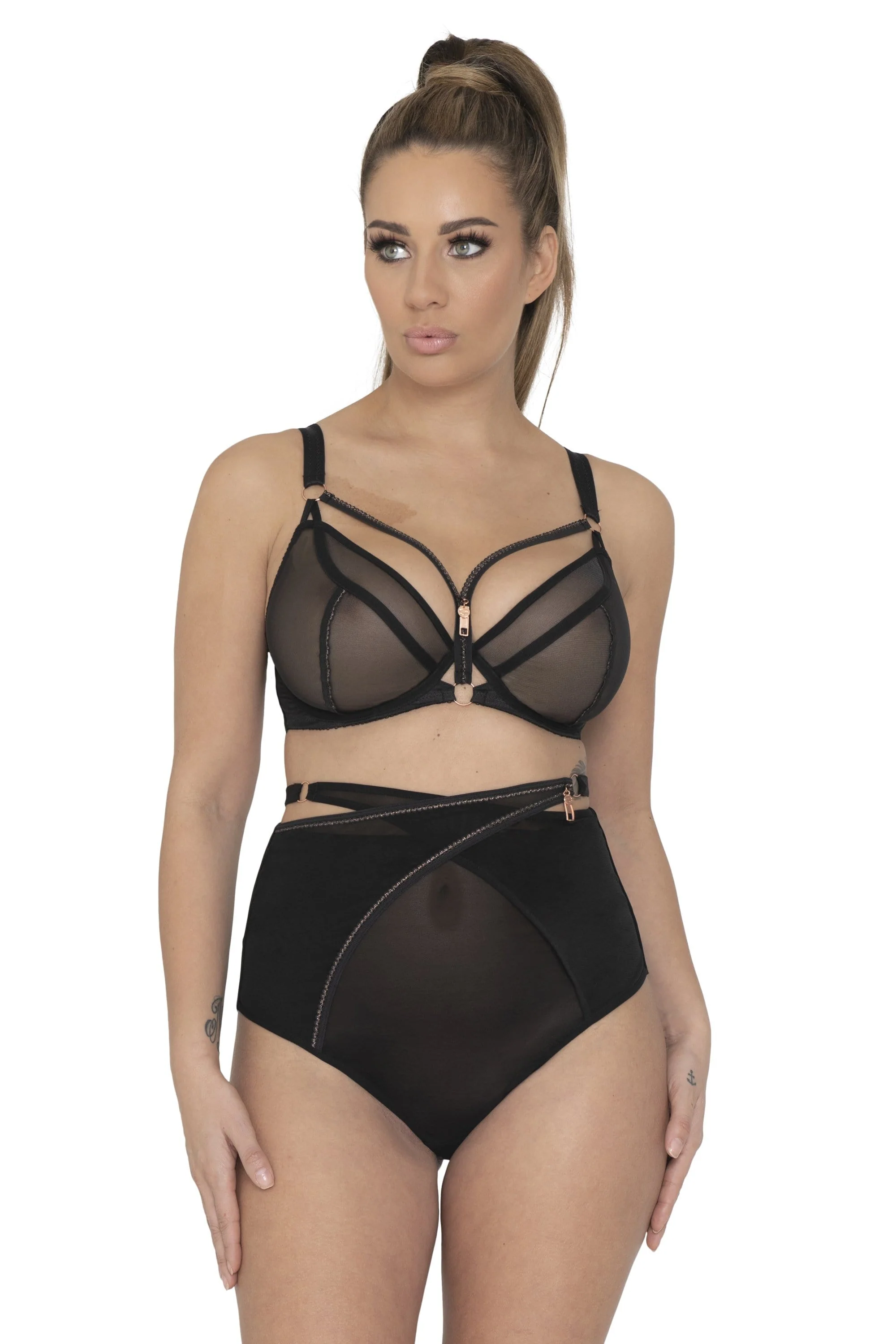 Unzipped High Waist Brief - Image 4
