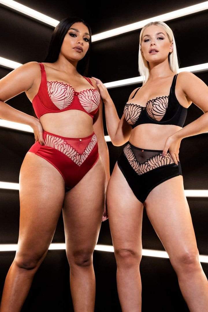 Fallen Angel Red Balcony Bra - Image 3