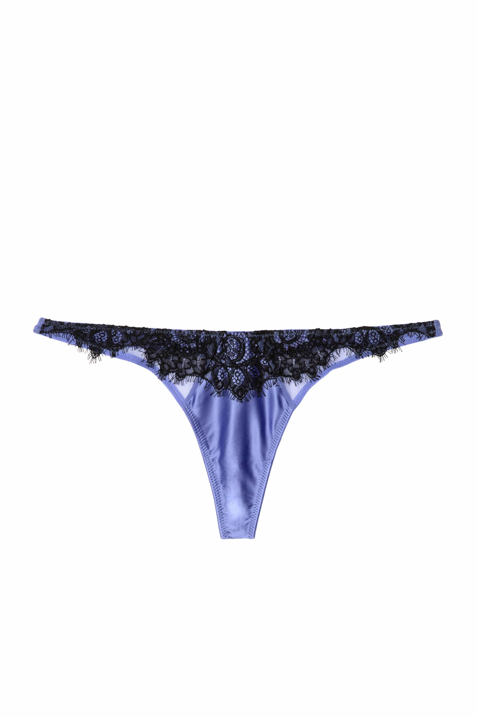 Stevie Lilac and Black Lace Thong - Image 3