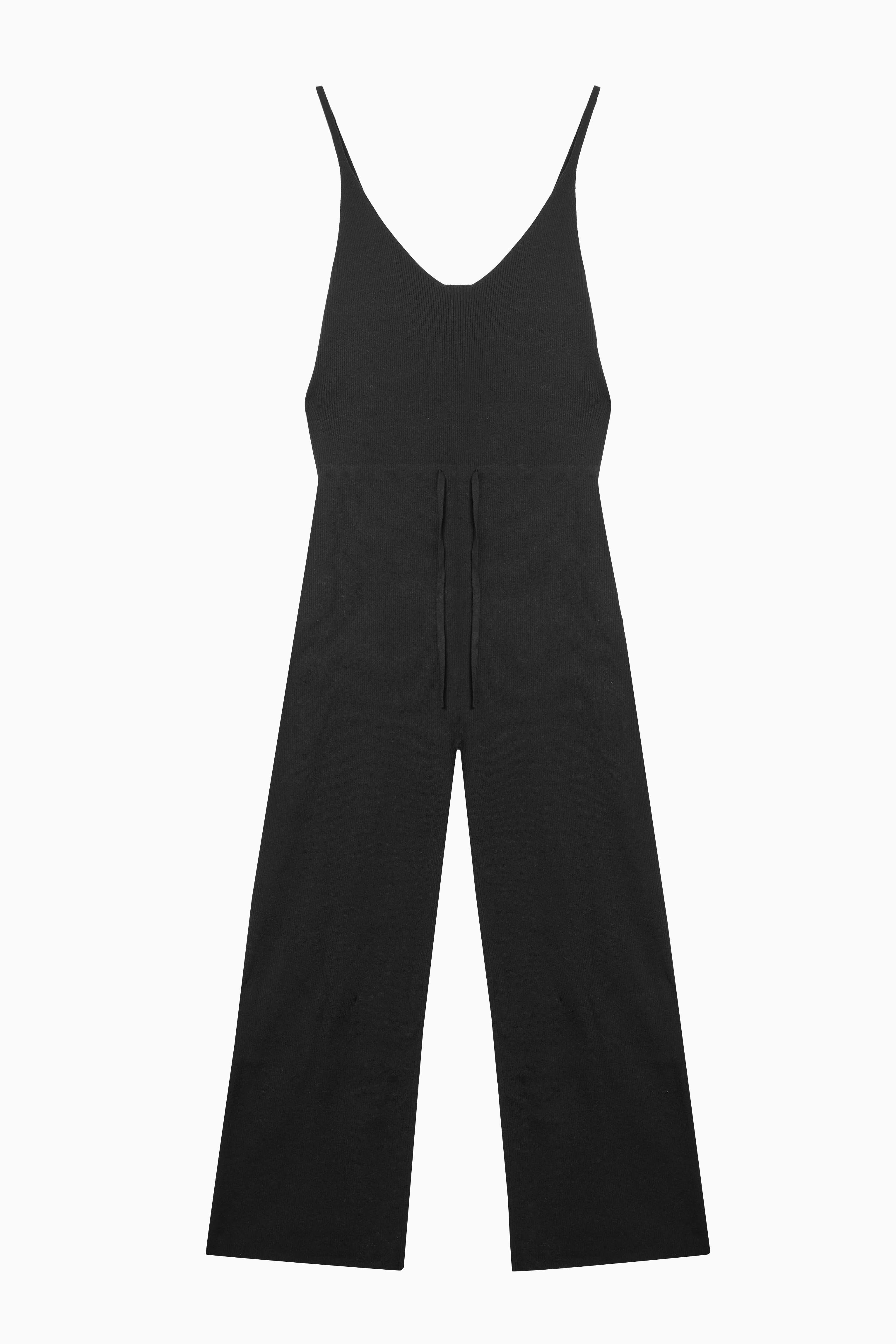 Lounge Black Knitted Jumpsuit - Image 4