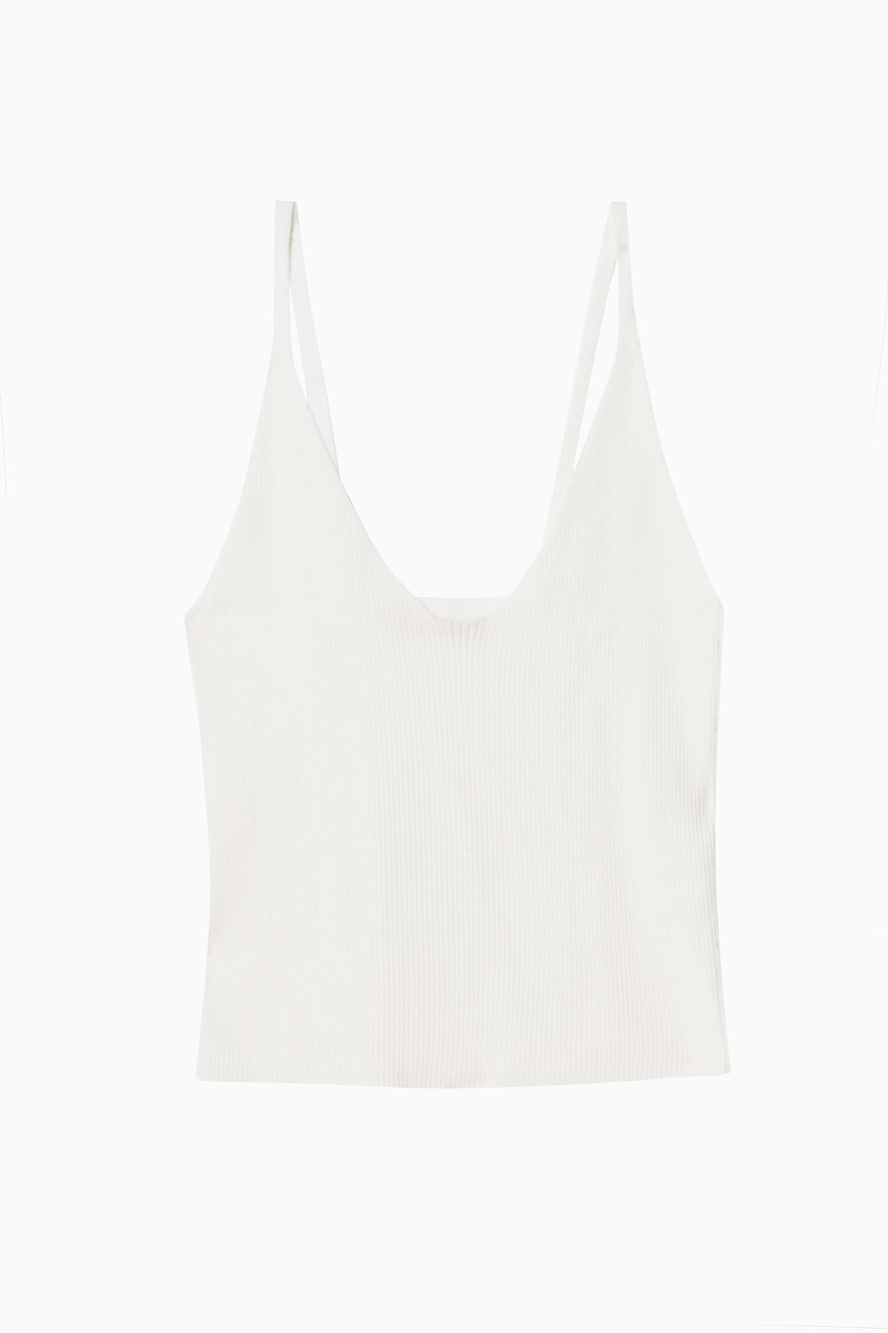 Lounge Ivory Knitted Rib Vest - Image 5