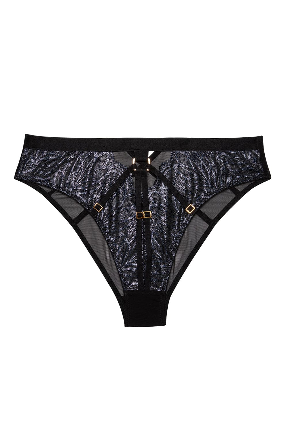 Tabitha Black Wet-Look Lace Set - Image 17