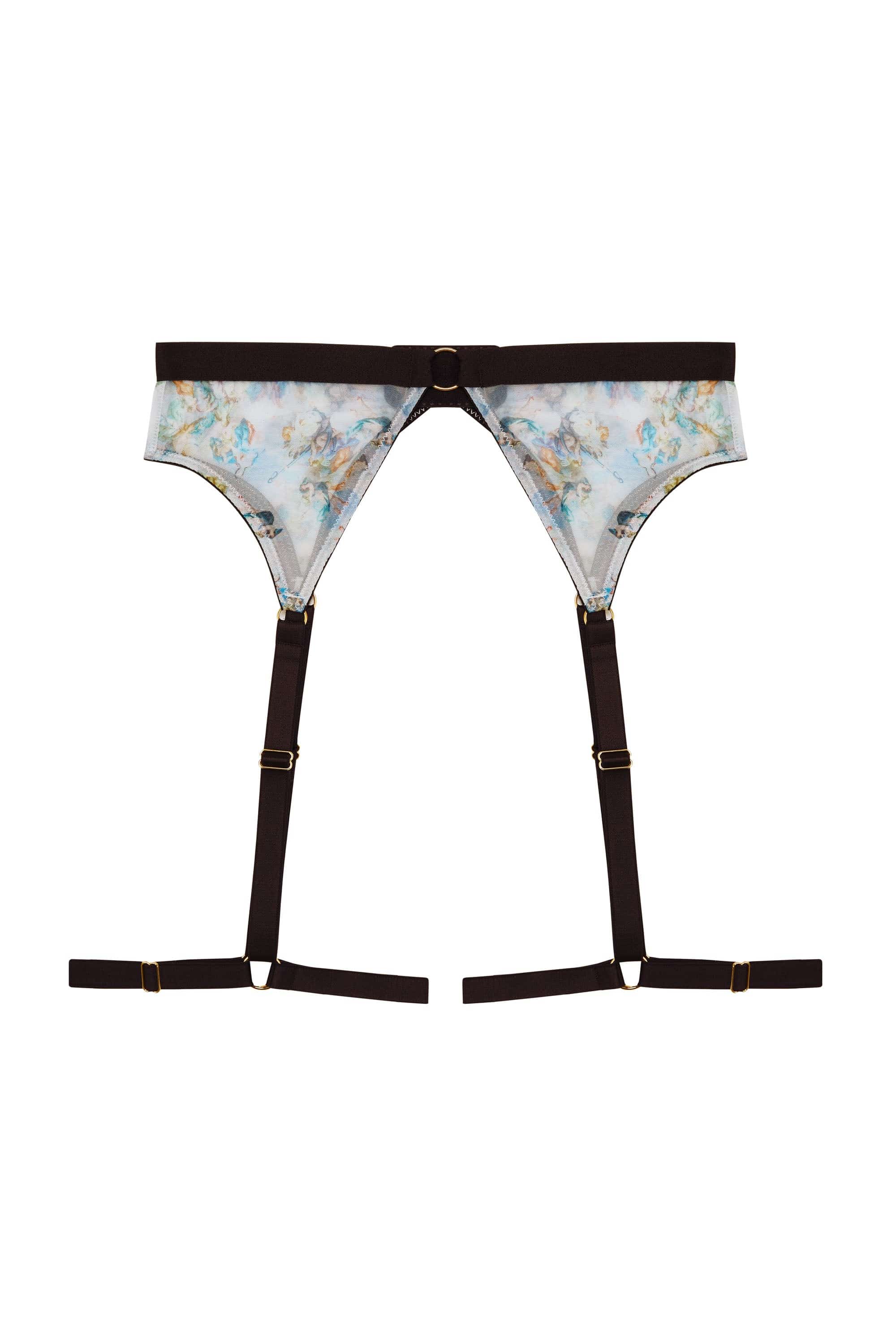 Talia Renaissance Printed Mesh Suspender - Image 4