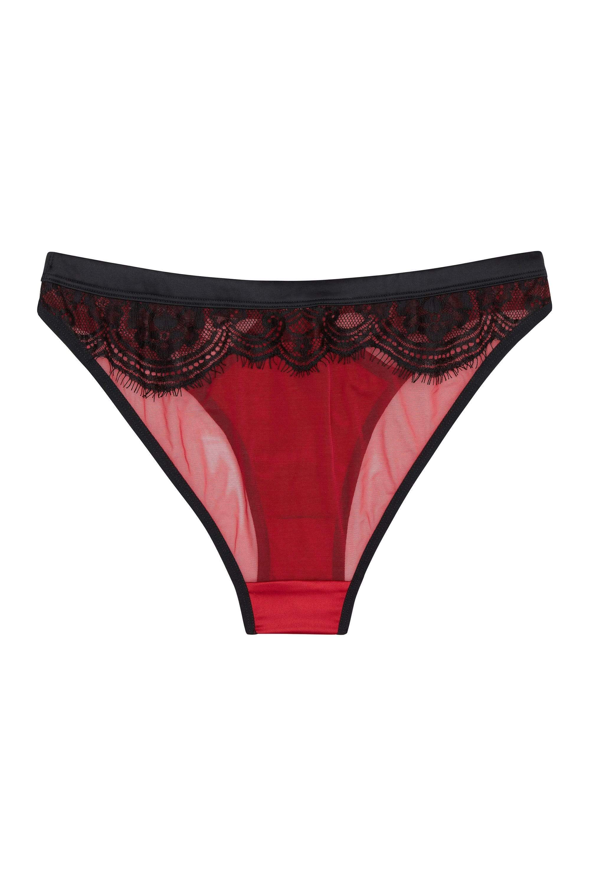 Tasmin Ruby Lace Brazilian Brief - Image 8