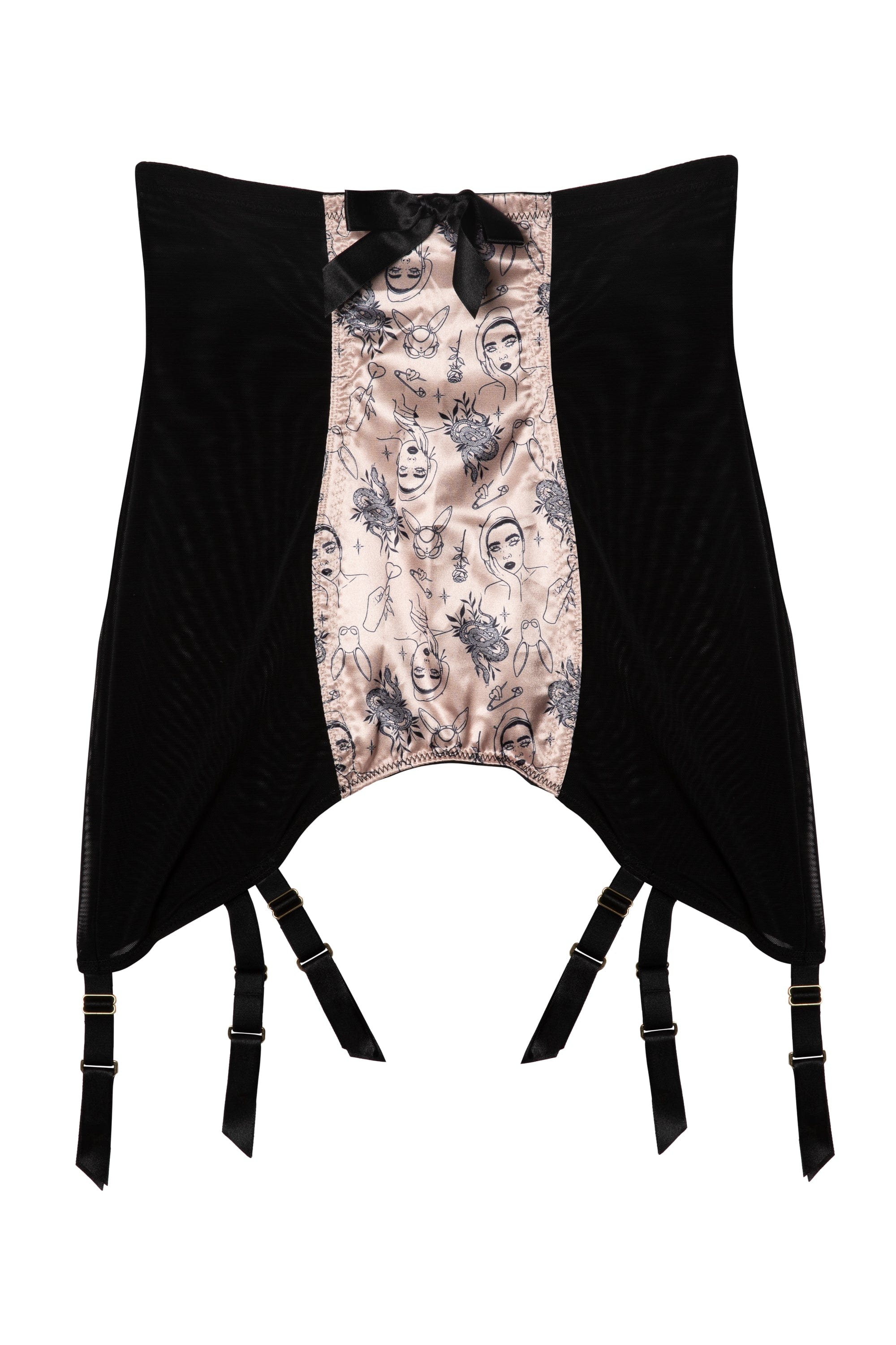 Tattoo Print Black Girdle - Image 6