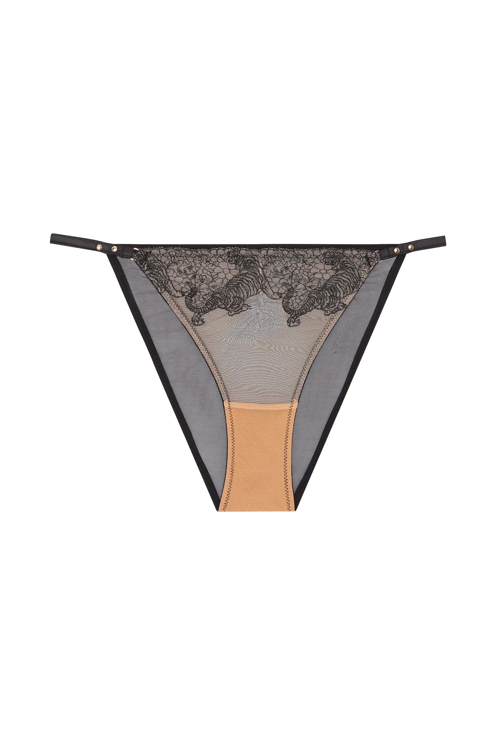 Tiger Peach Mesh Embroidered Brief - Image 5