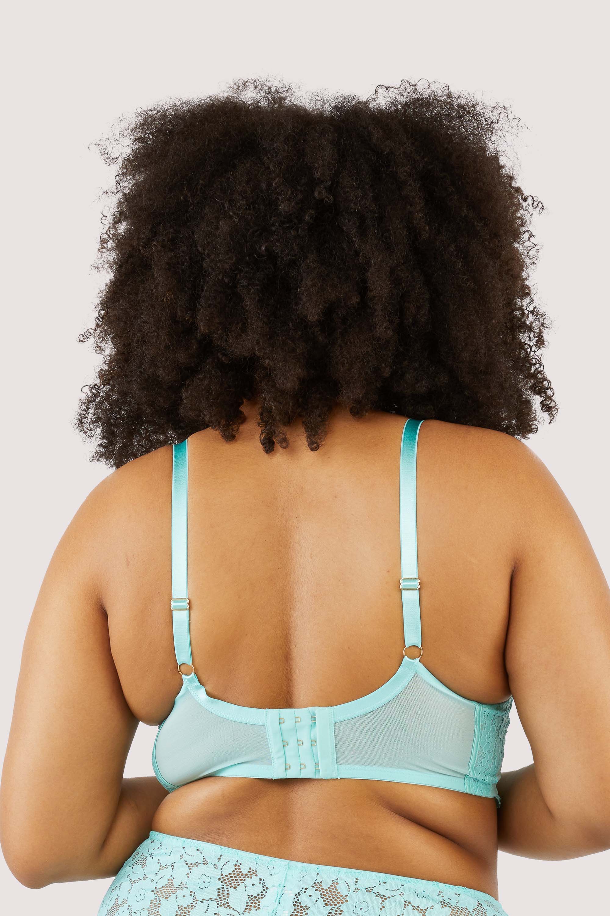 Vega Aqua Lace And Frill Longline Bra - Image 4