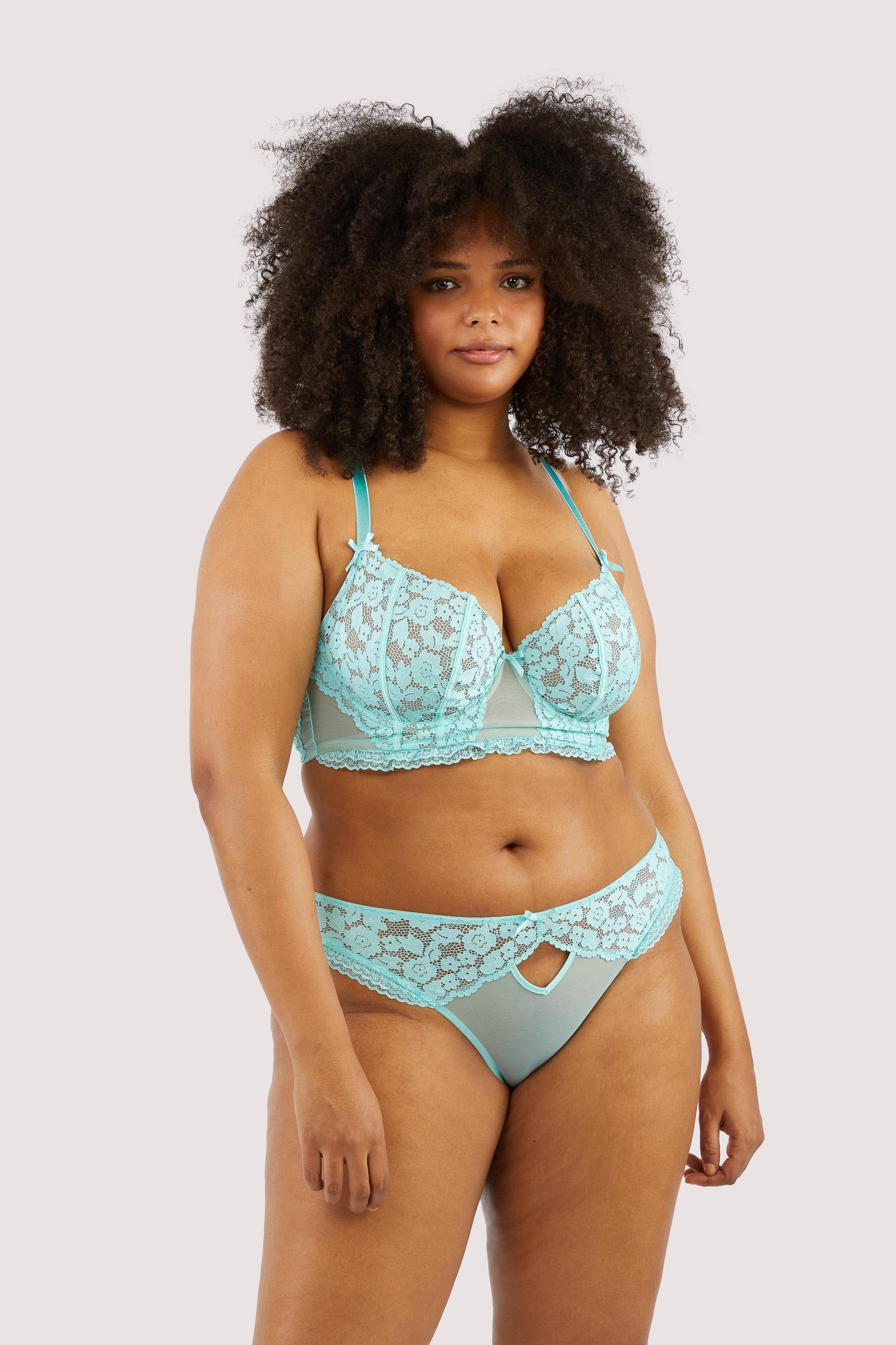 Vega Aqua Lace And Frill Briefs - Image 7