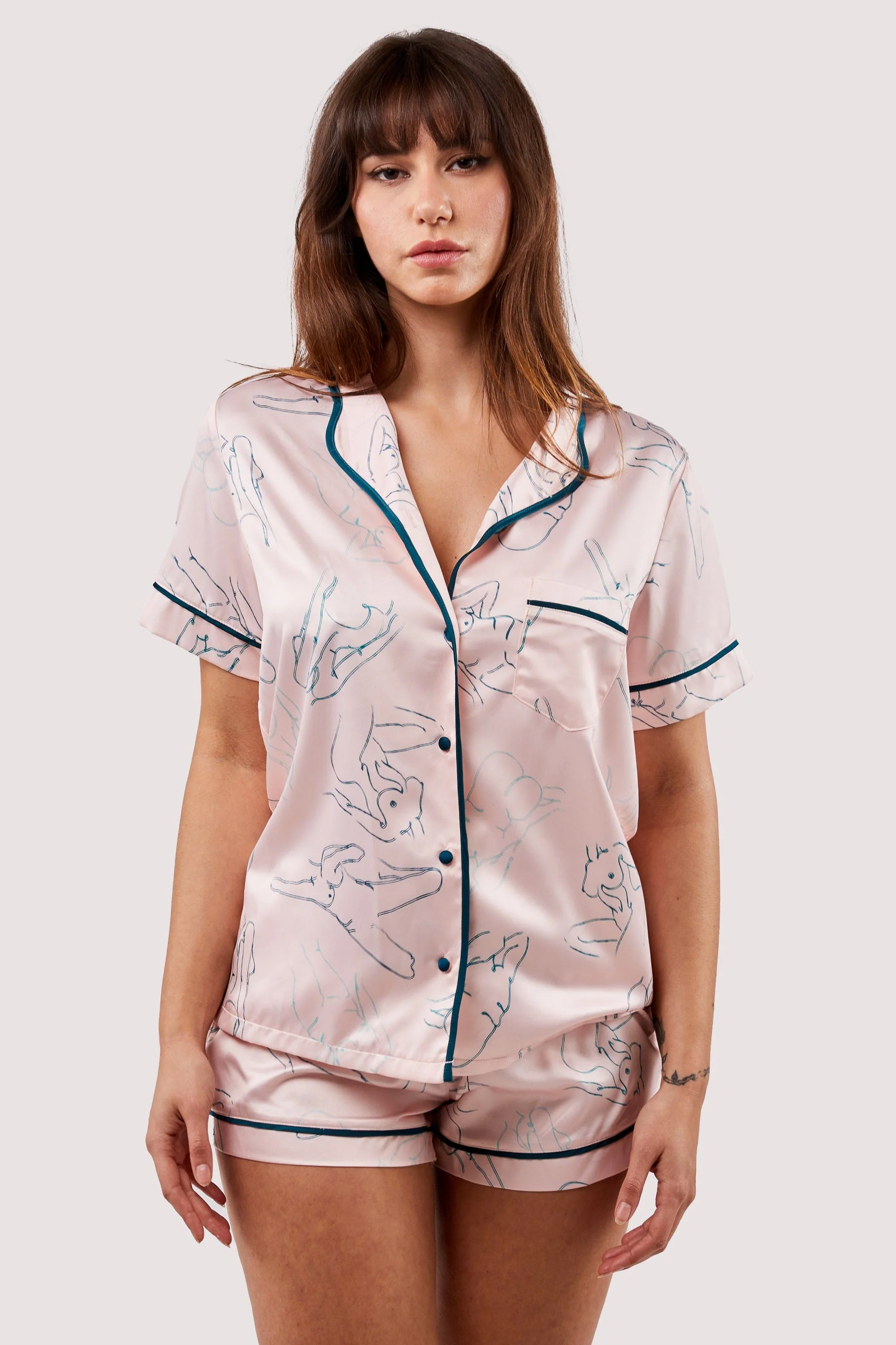 Venus Printed Pyjama Top & Bottom - Image 8