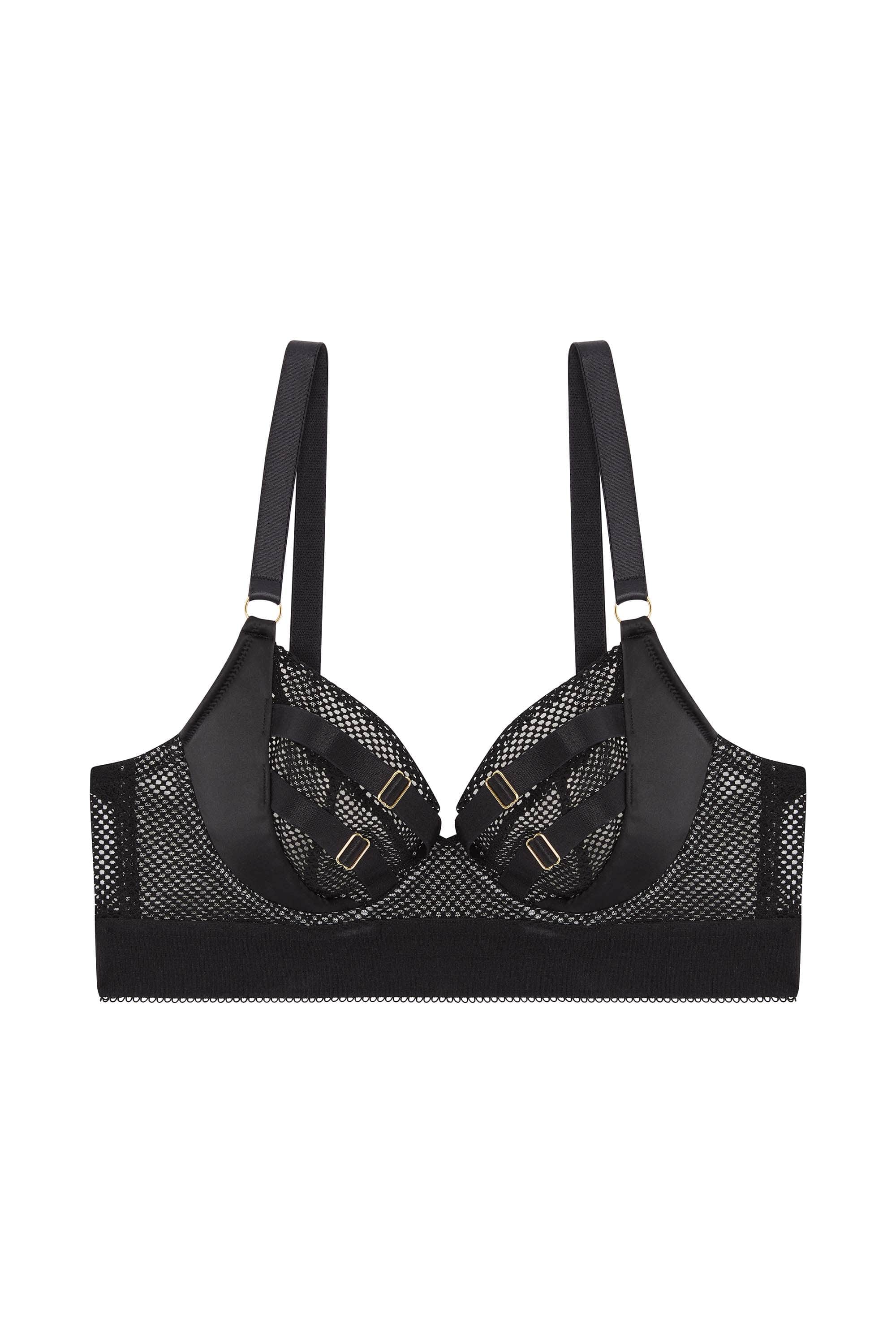 Vidal Black Fishnet Bra - Image 5