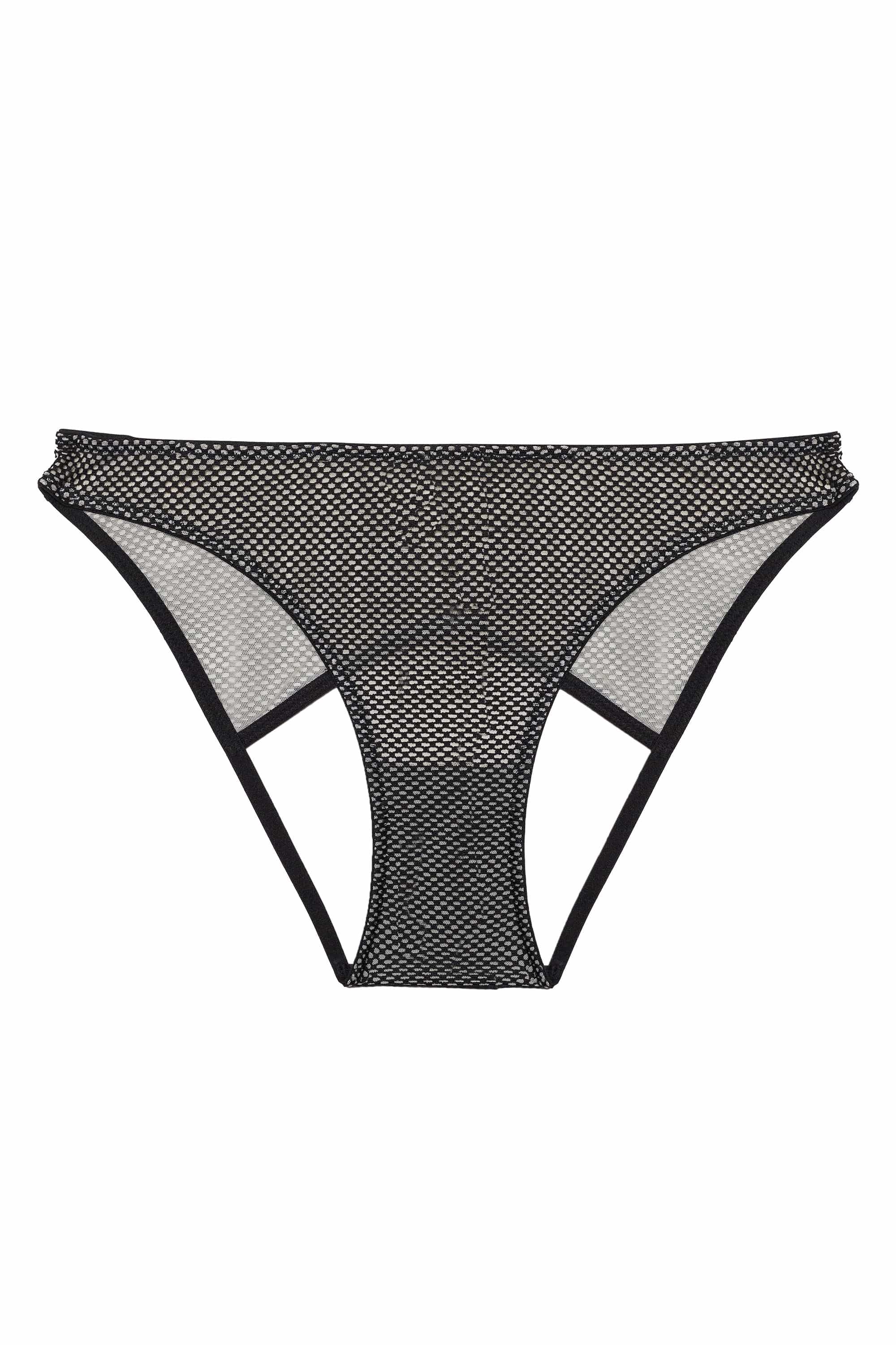 Vidal Black Fishnet Open Back Brief - Image 4