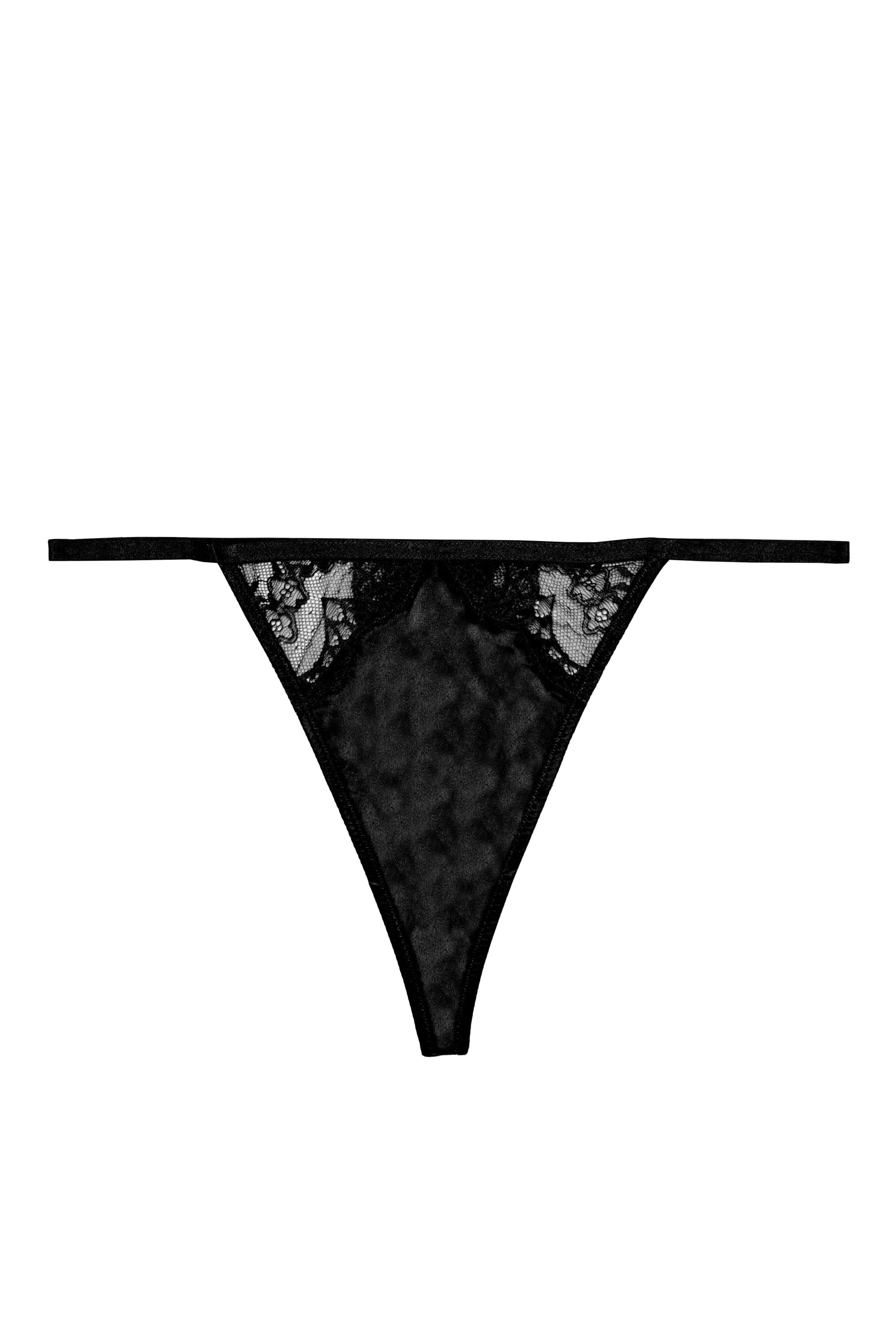 Wish Black Lace Thong - Image 4