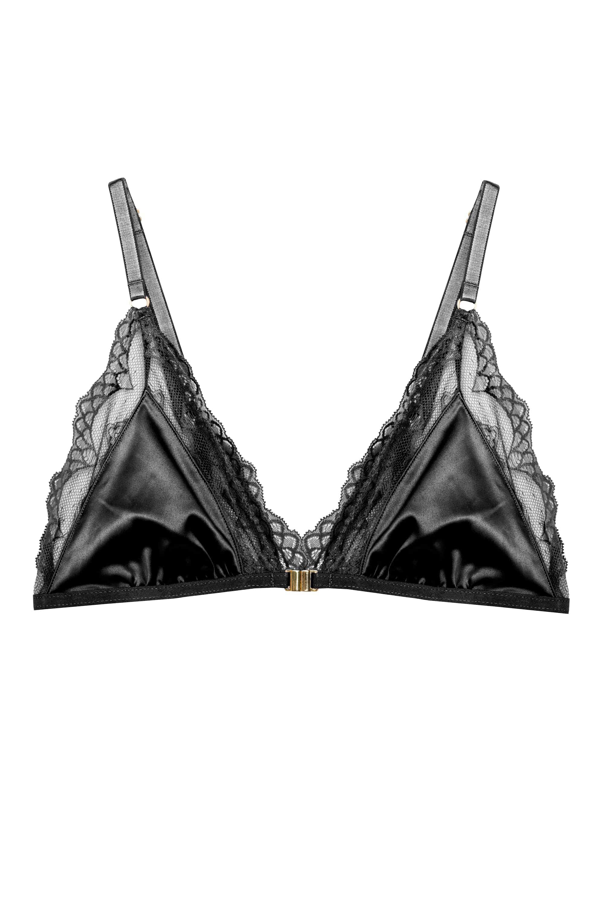 Wish Black Lace Triangle Bralette - Image 5
