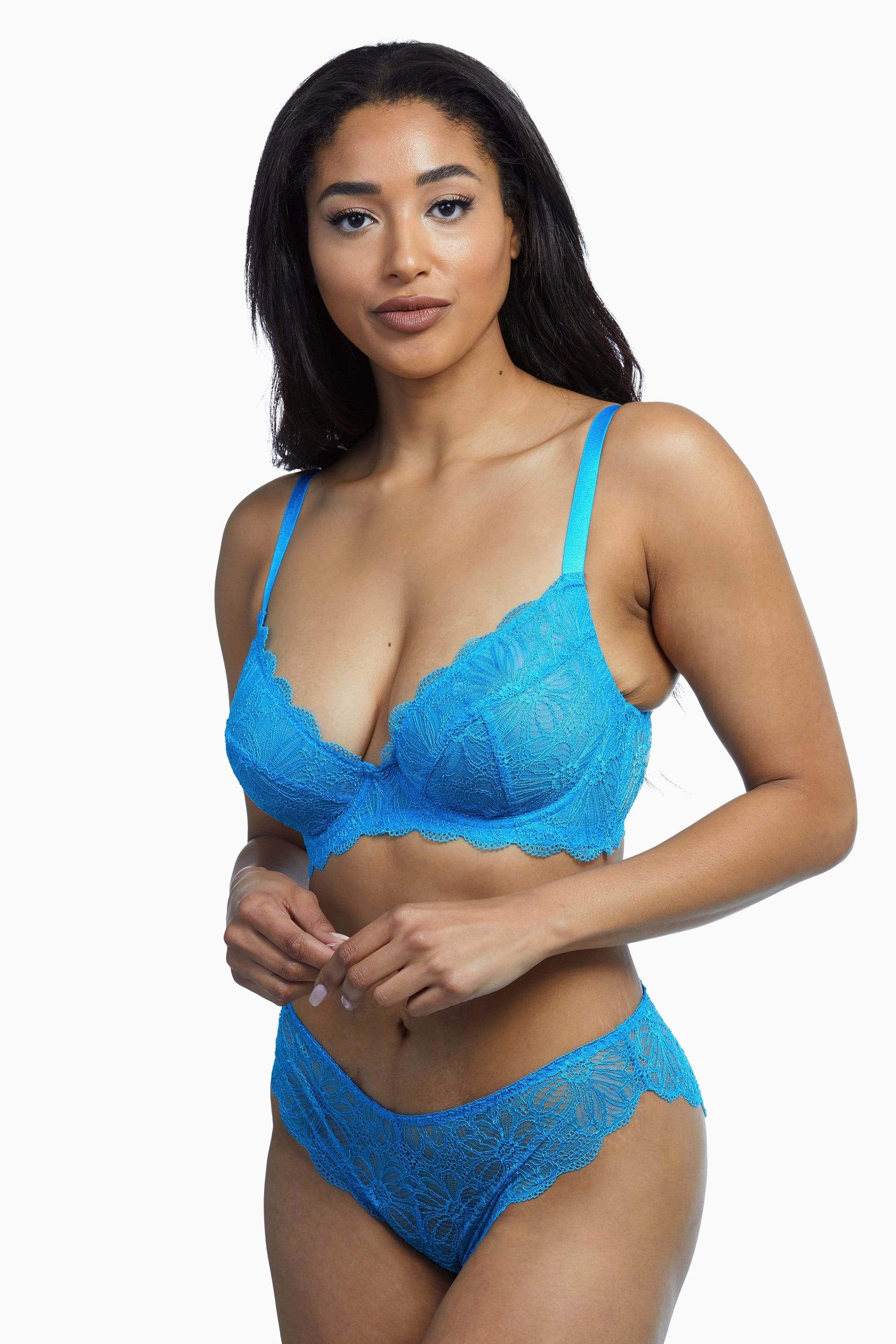 Ariana Everyday Lace Bra Bright Aqua - Image 3