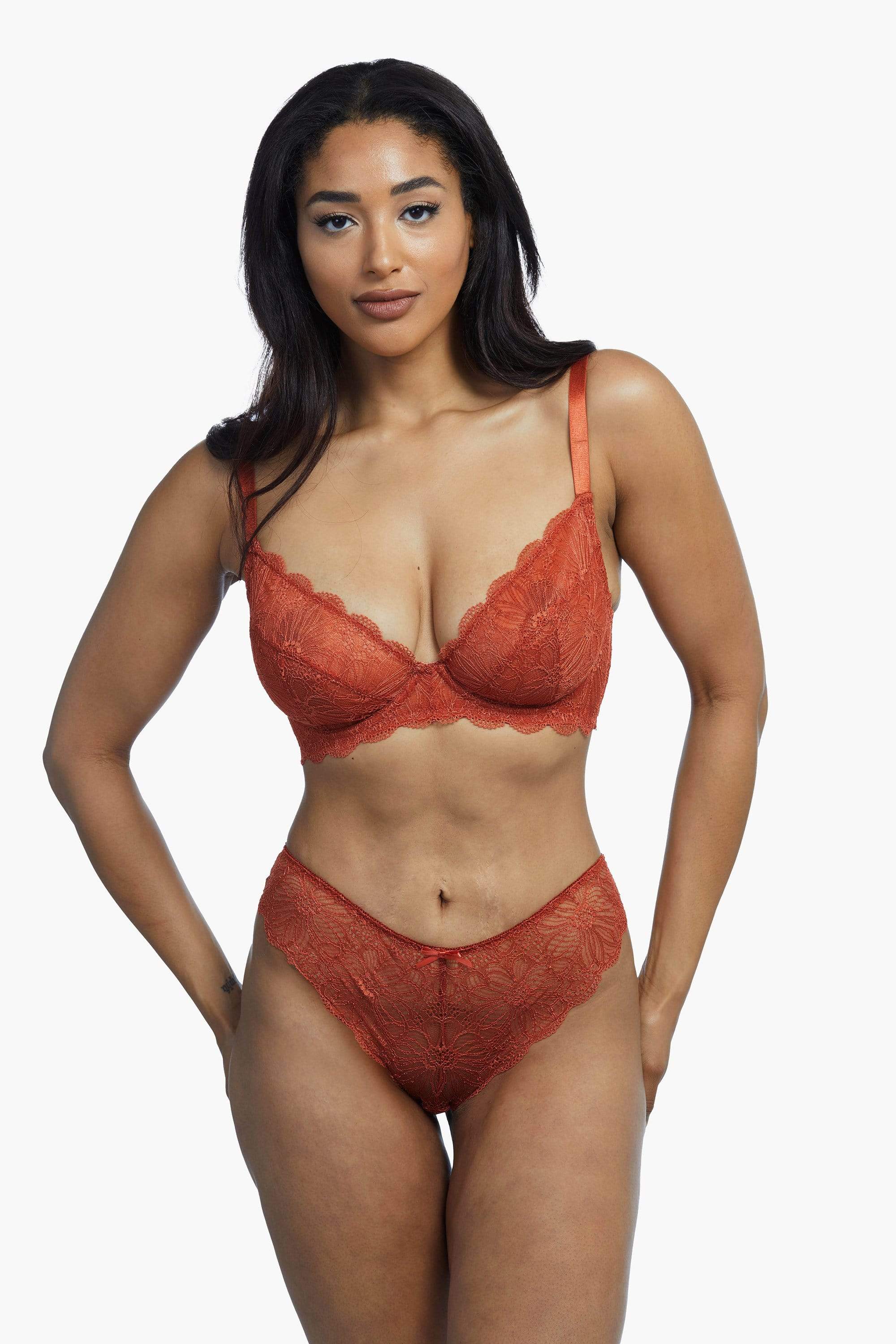 Ariana Everyday Lace Bra Intense Rust - Image 7