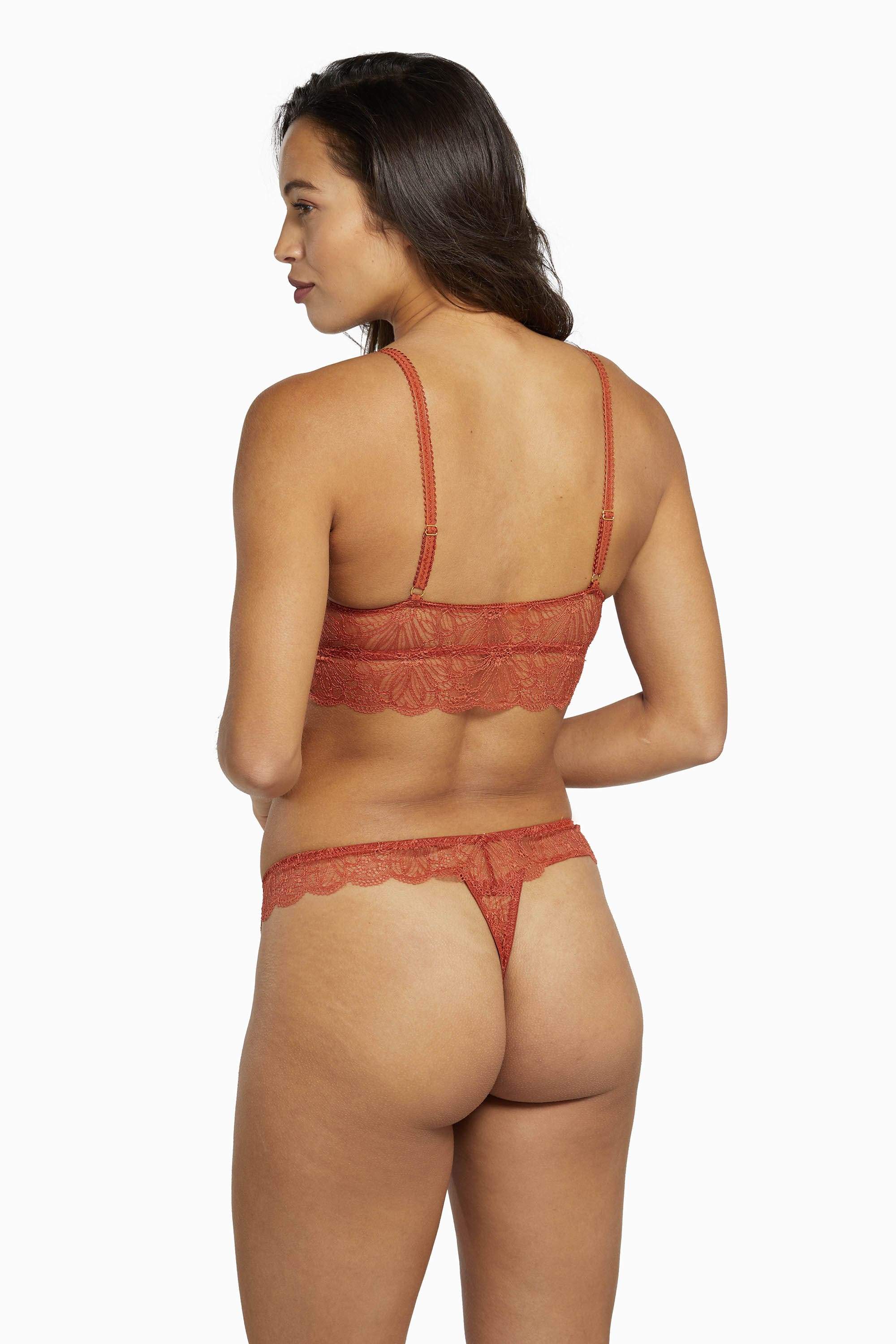 Ariana Everyday Lace Thong Intense Rust - Image 5