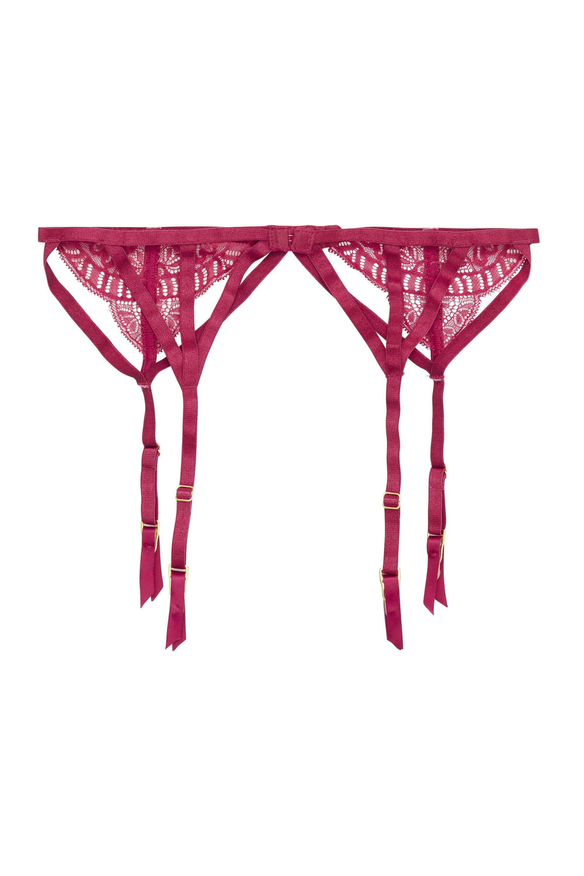 Wolf & Whistle Cecile Lace Strappy Suspender Belt - Image 3