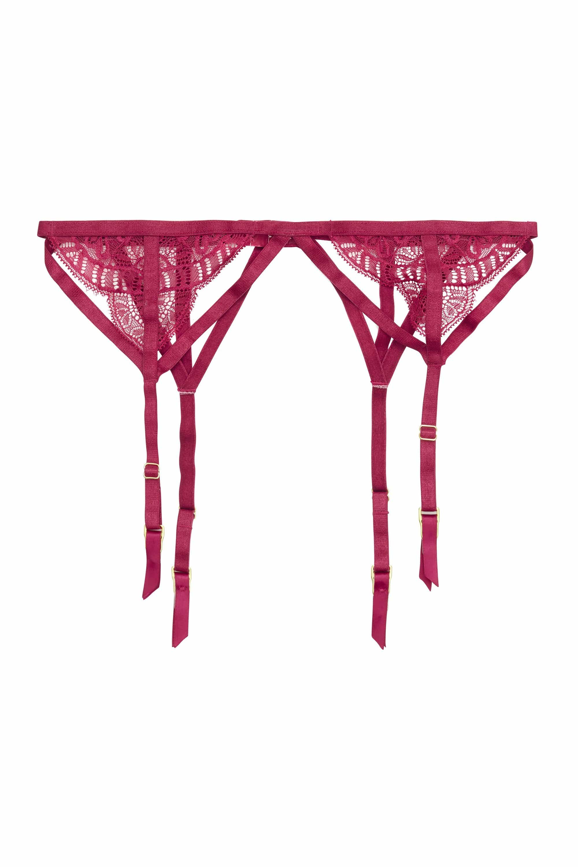 Wolf & Whistle Cecile Lace Strappy Suspender Belt - Image 4