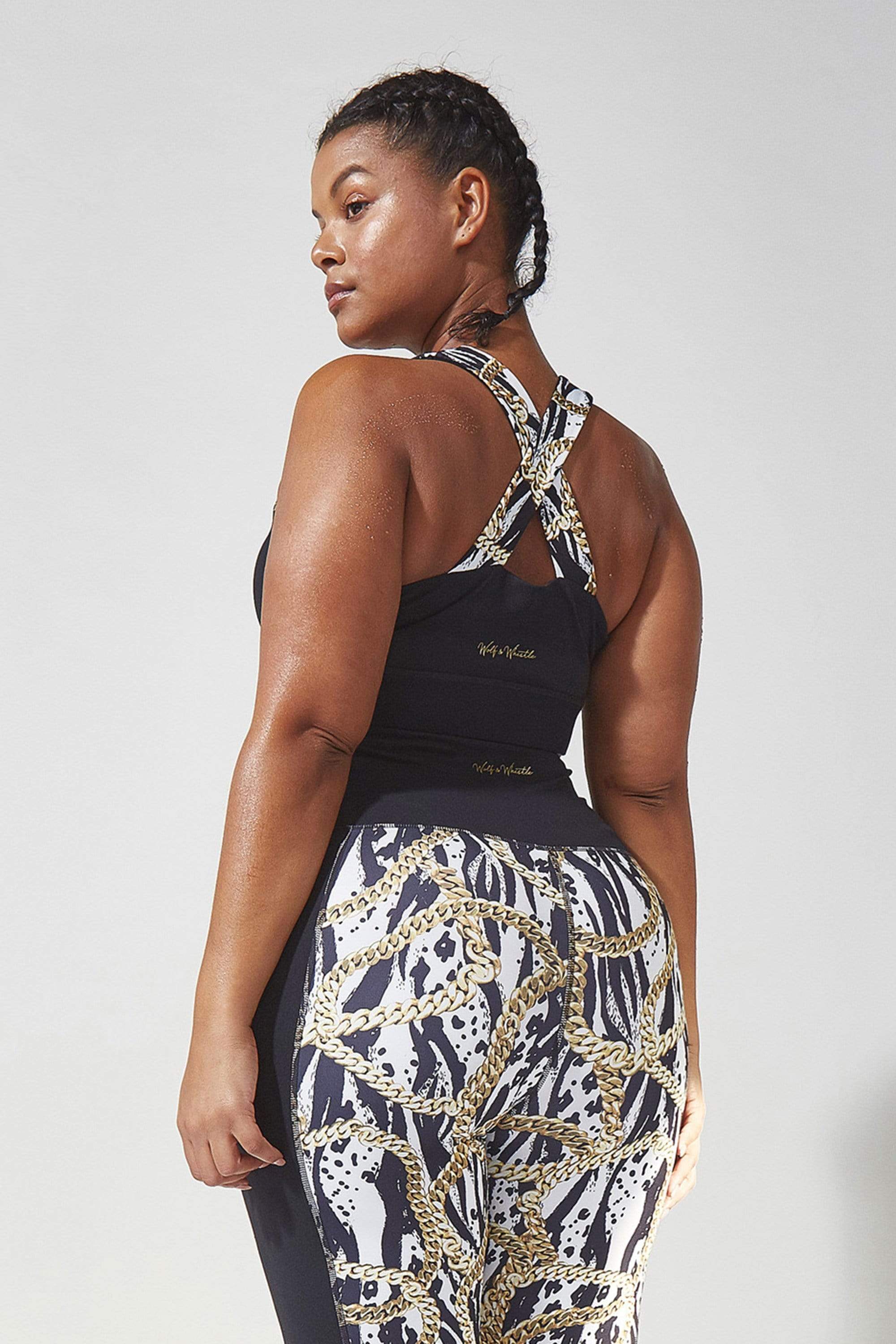 Wolf & Whistle Curve Zebra Chain Bra - Image 2