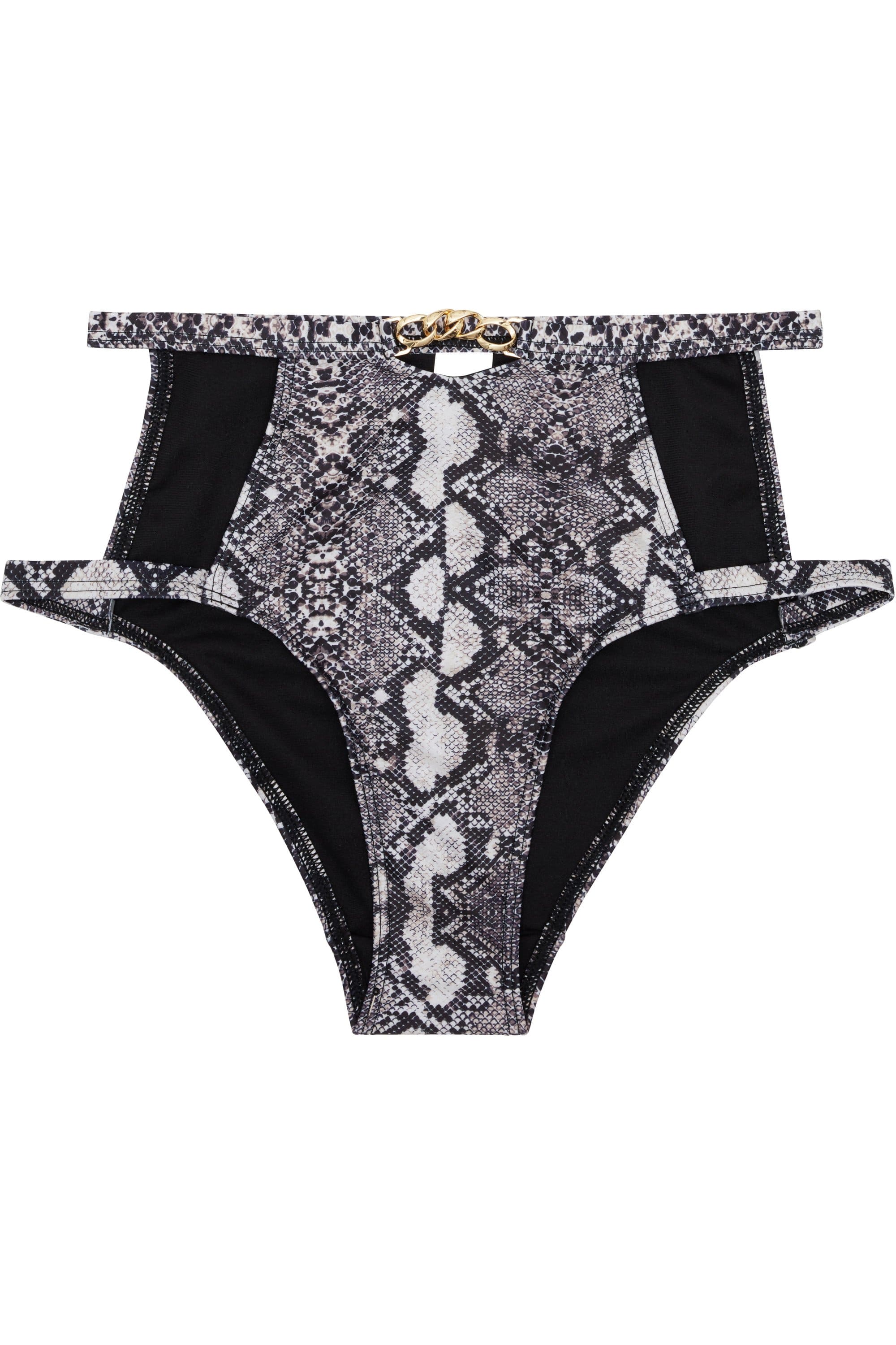 Wolf & Whistle Eco Snakeskin chain high waist brief - Image 3