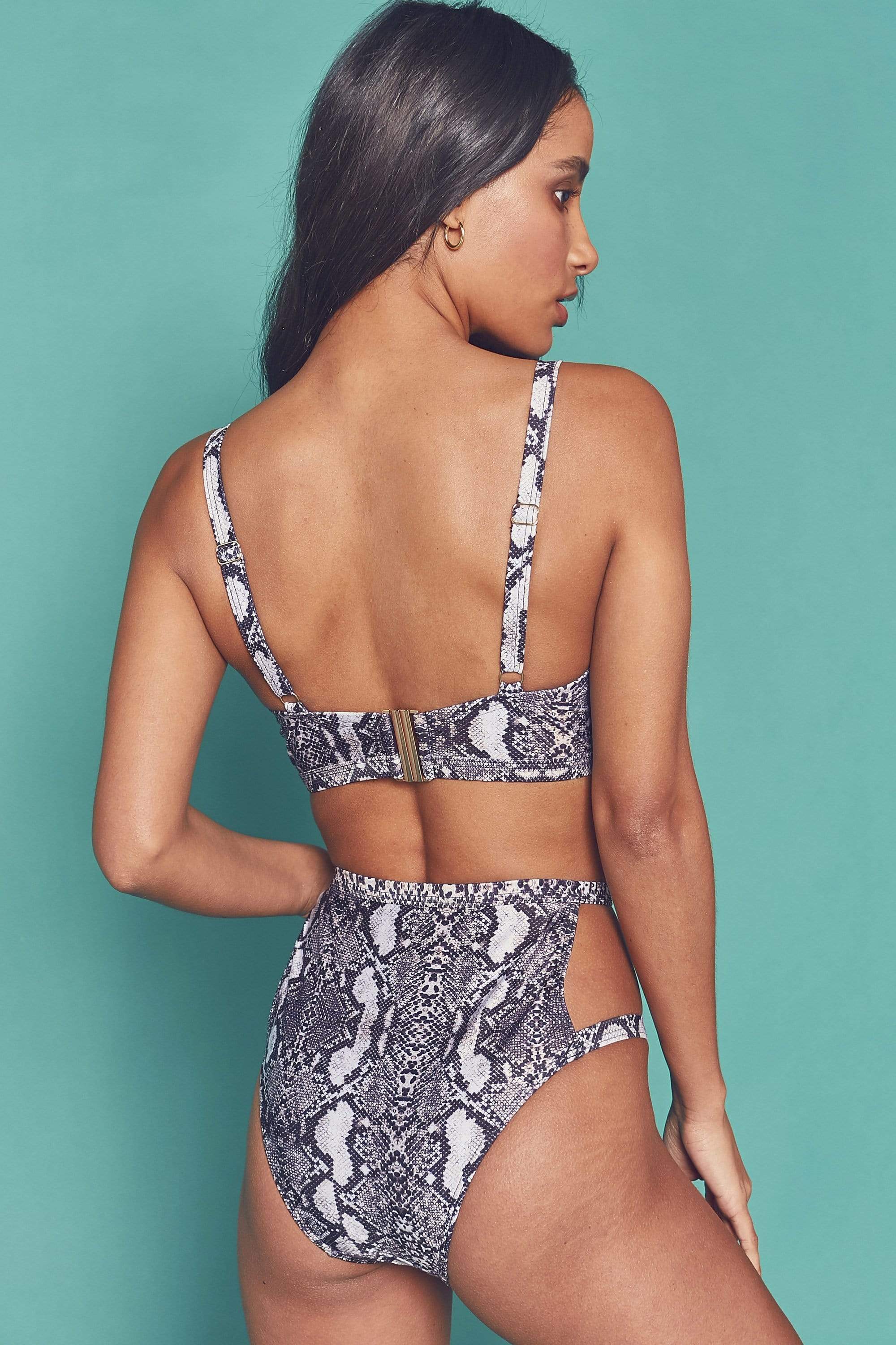Wolf & Whistle Eco Snakeskin chain push up top B - F - Image 2