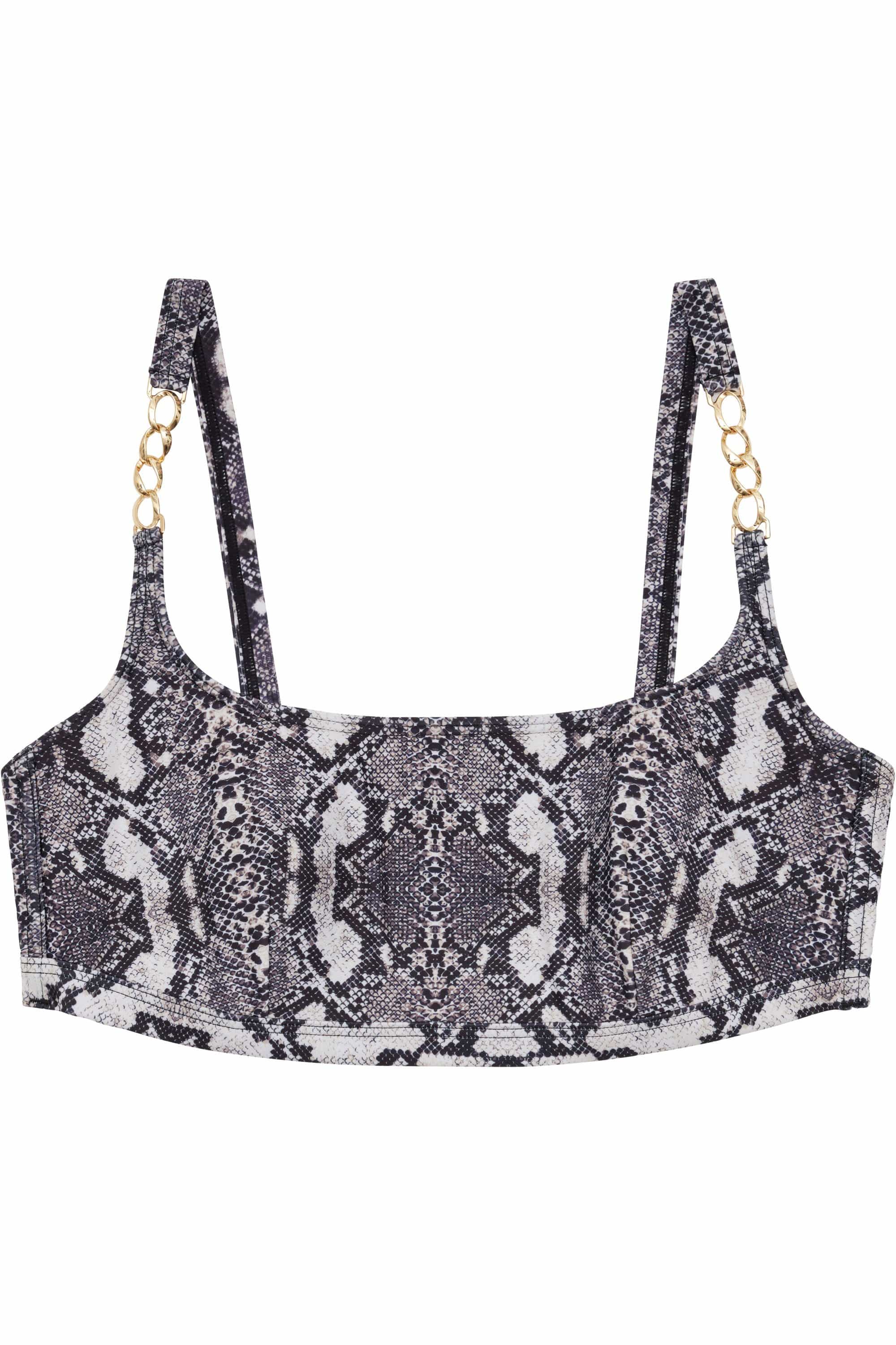 Wolf & Whistle Eco Snakeskin curve crop top - Image 3