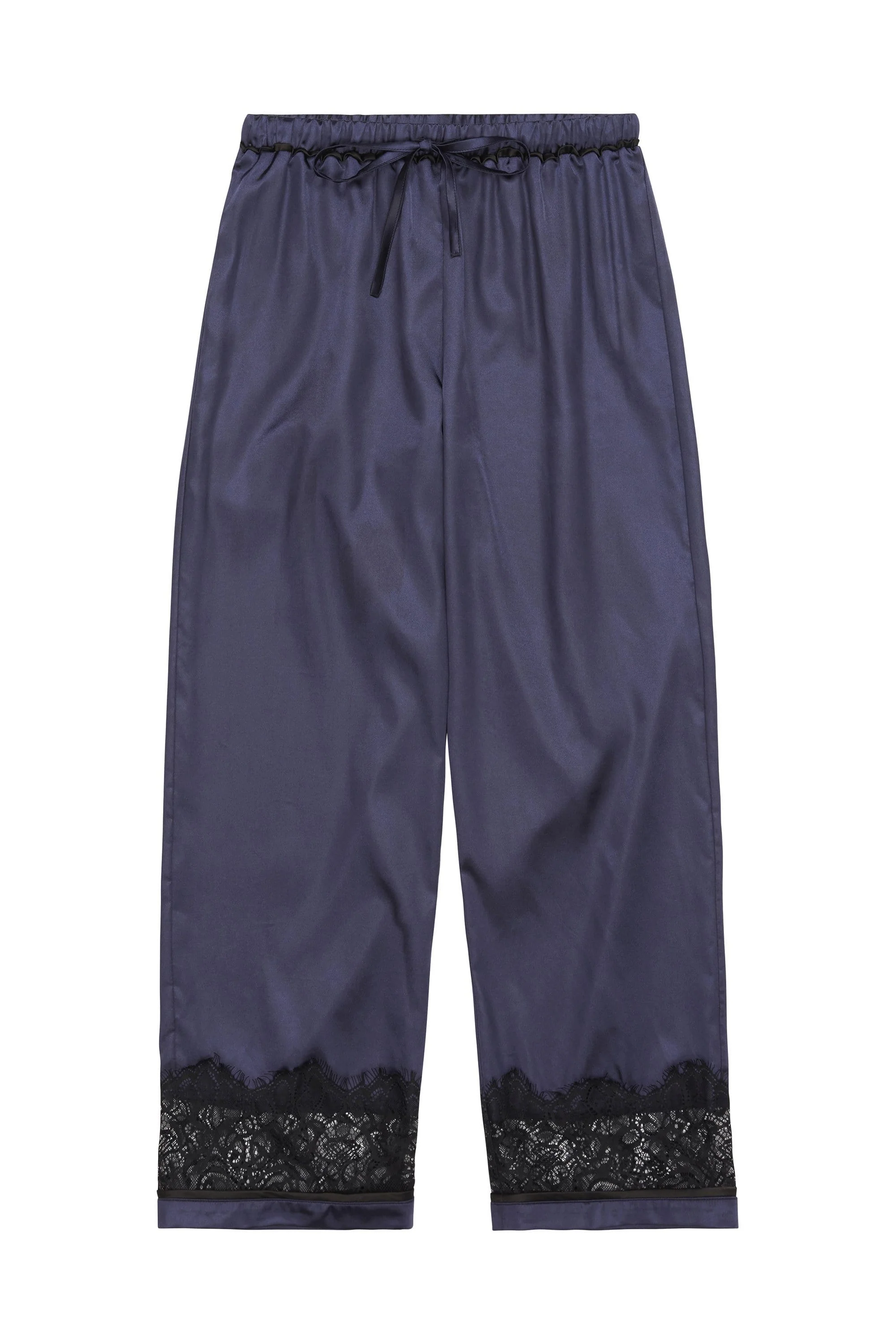 Emmy Satin Lace Trim PJ Set - Image 4