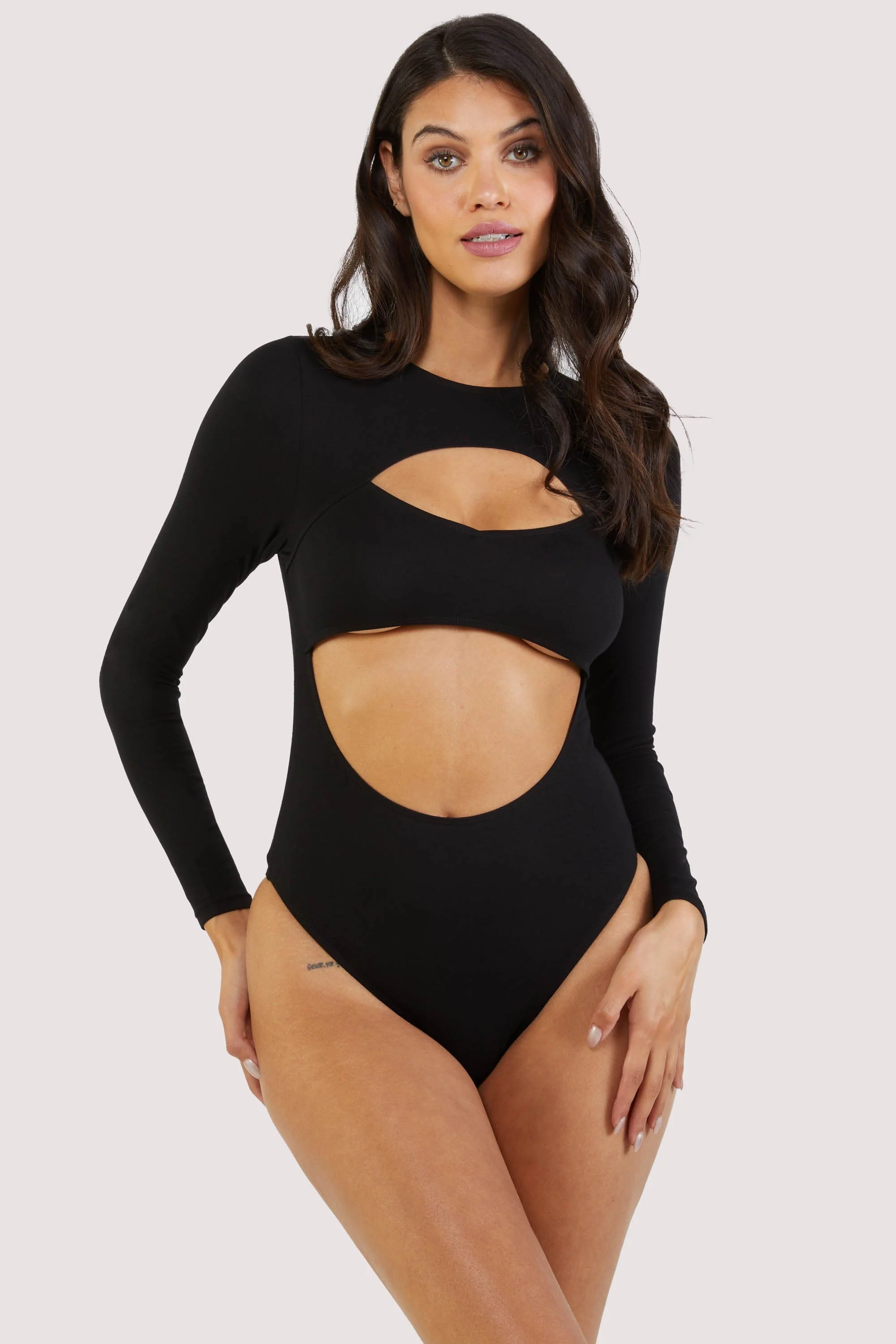 Laurel cut-out jersey long-sleeved body - Image 4