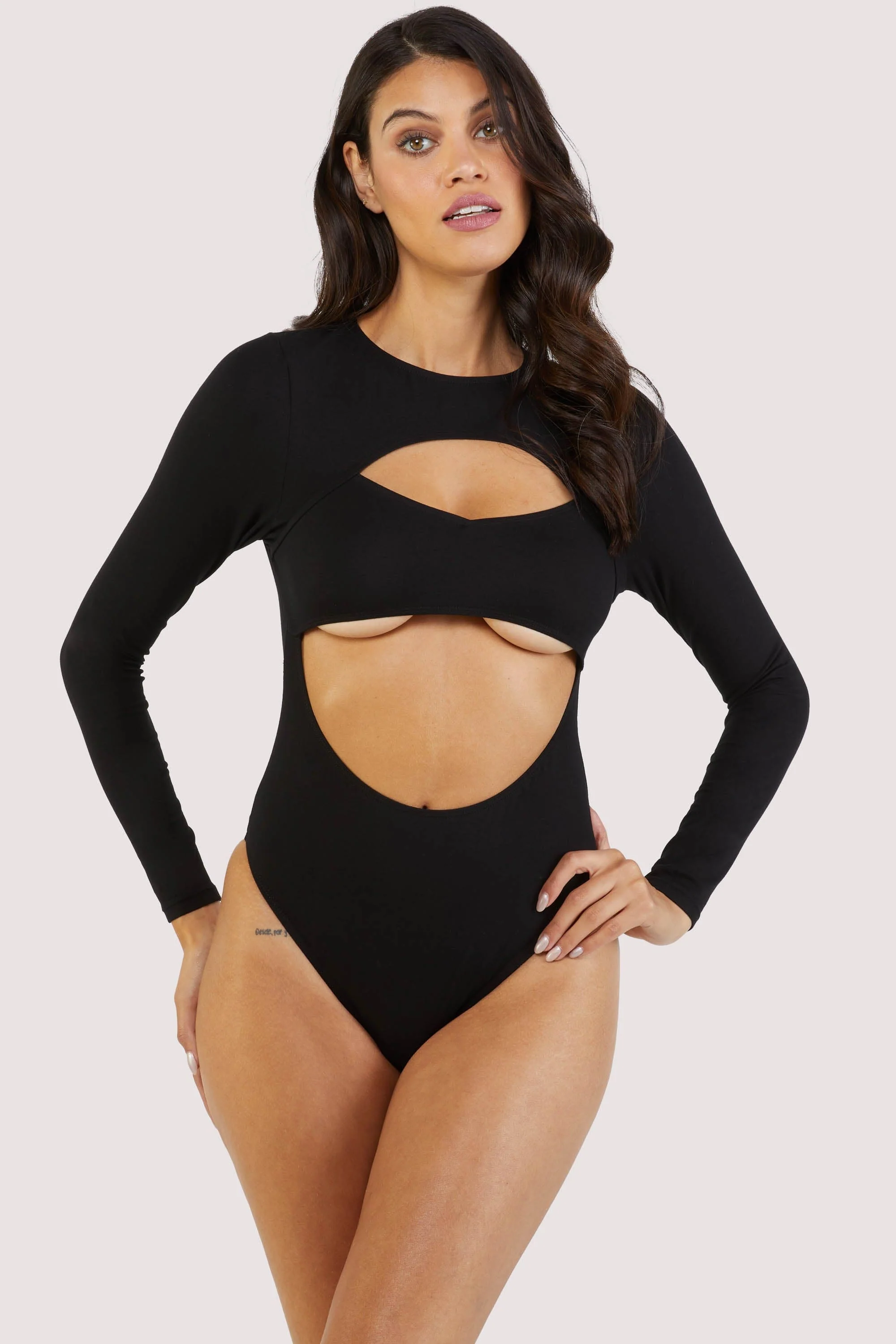 Laurel cut-out jersey long-sleeved body - Image 5