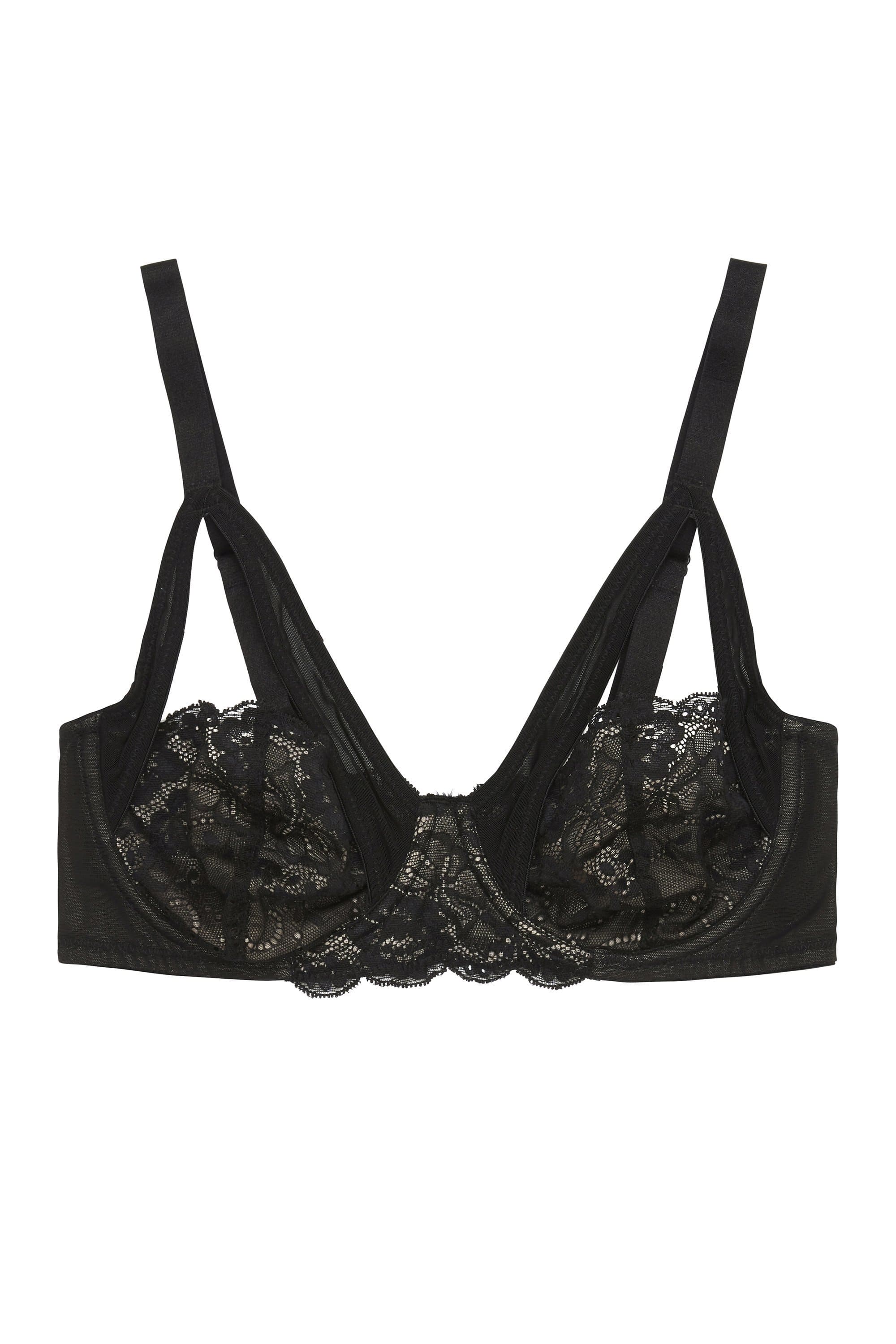 Wolf & Whistle Phoebe Lace and mesh overlay bra B - F - Image 3