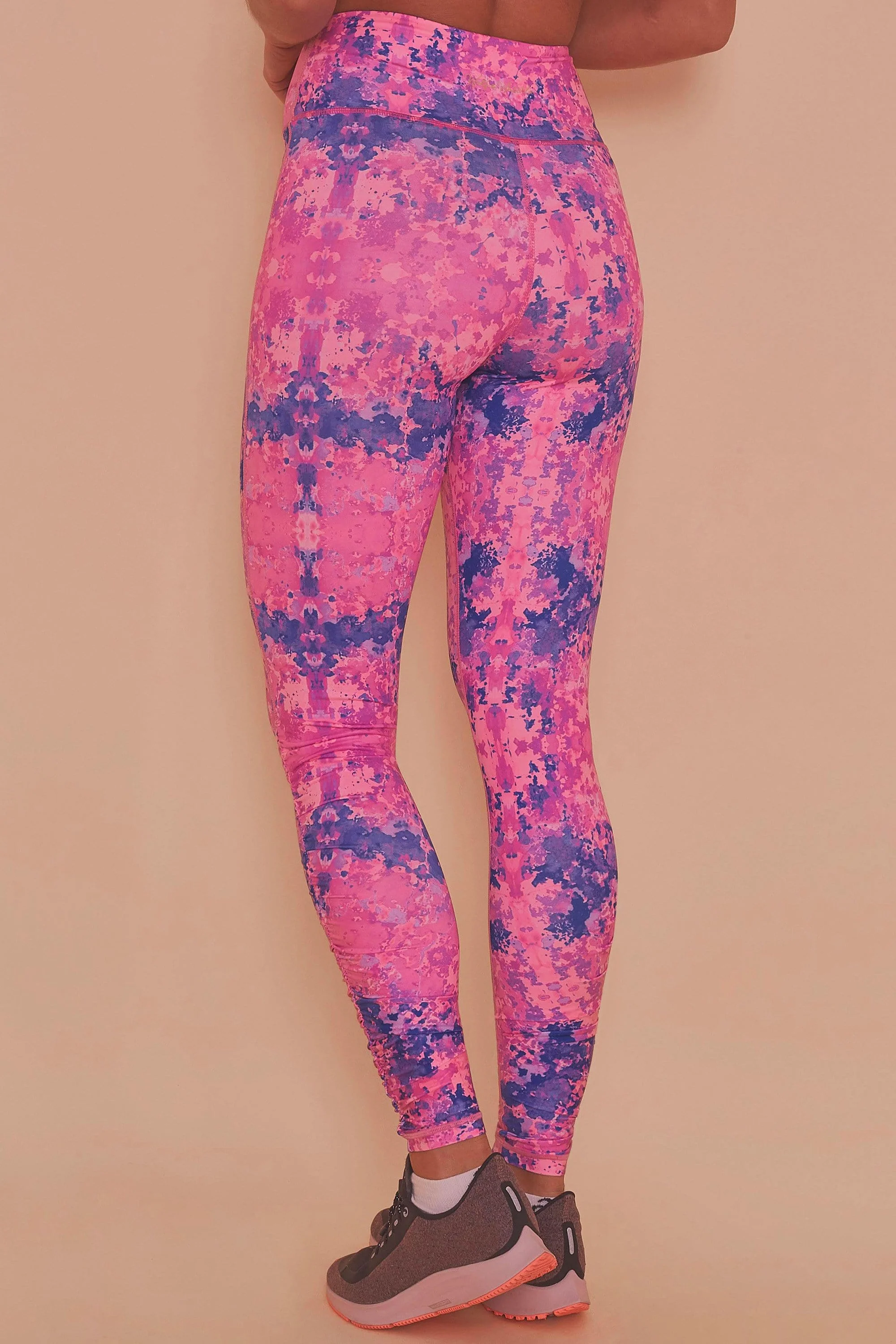 Wolf & Whistle Pink Marble Leggings - Image 3