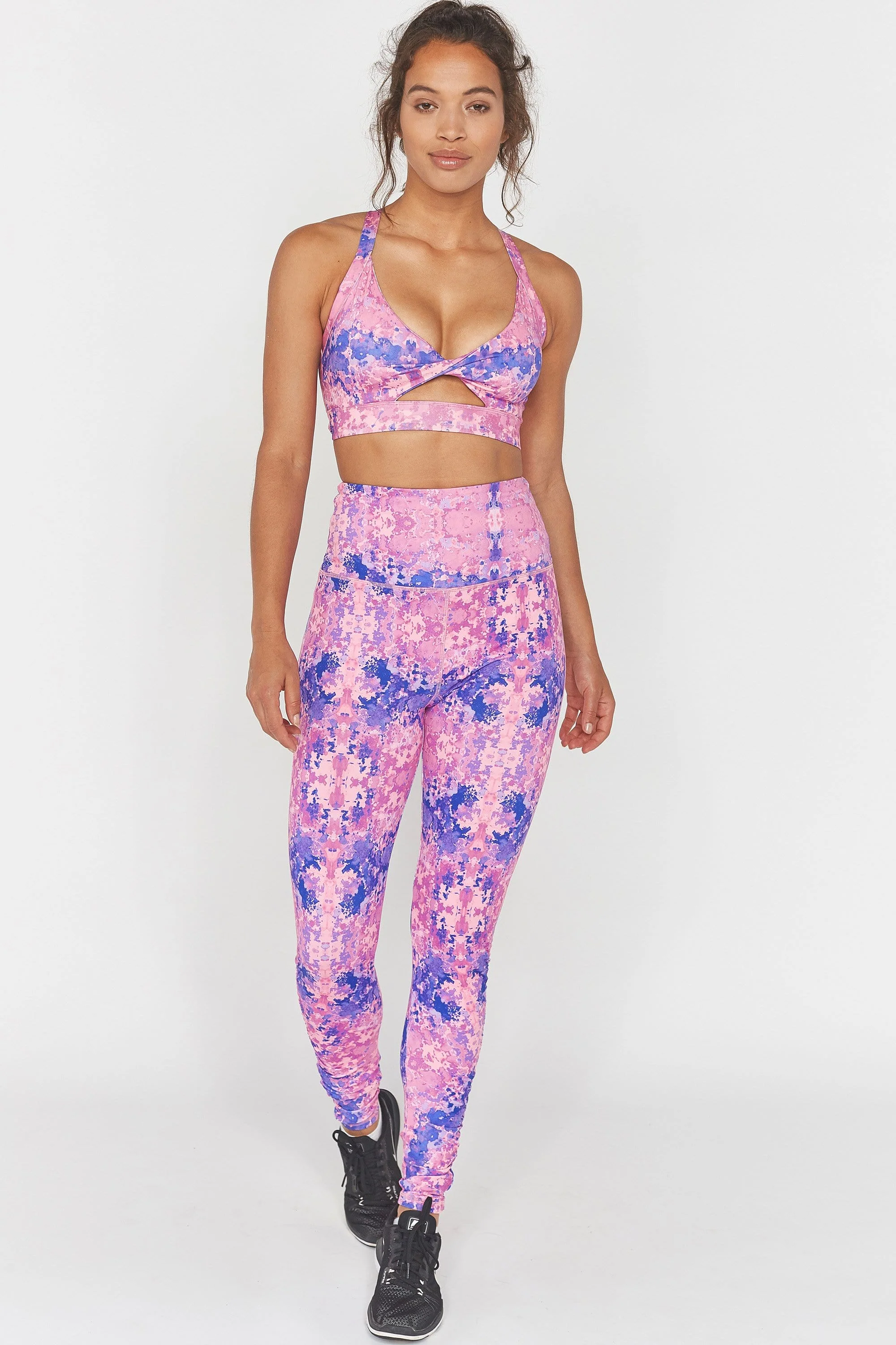 Wolf & Whistle Pink Marble Leggings - Image 4