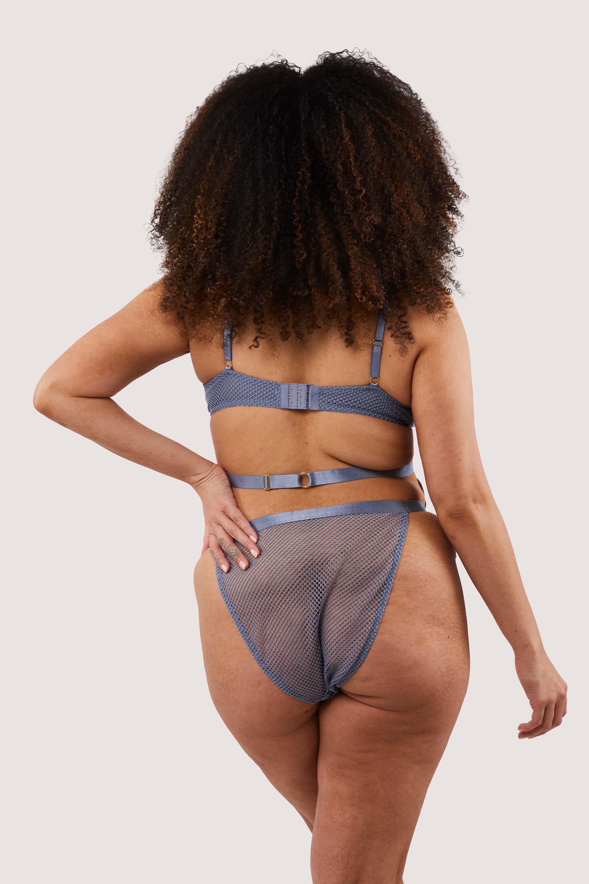 Selena Blue High Leg Bodysuit - Image 6