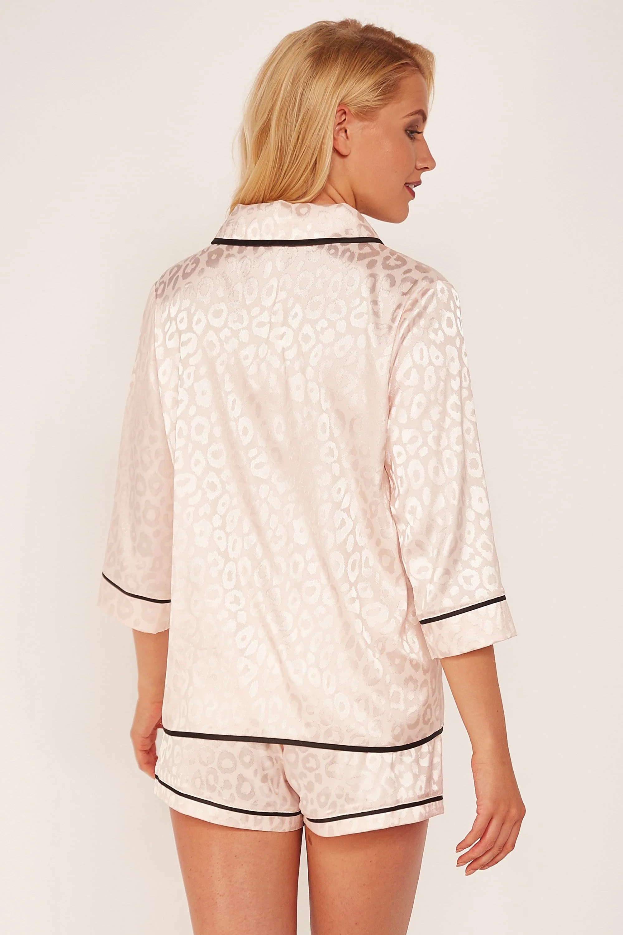Wolf & Whistle Tracey Pink Leopard PJ Set - Image 4